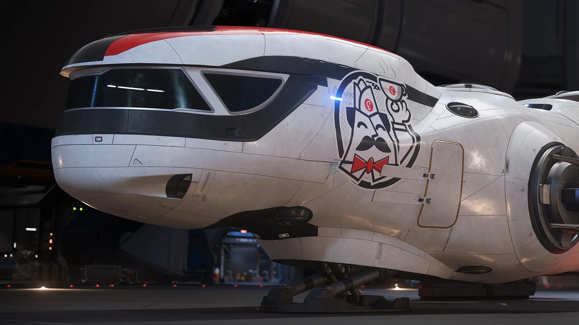 Freelancer - Ellroy's - landed front section in Star Citizen