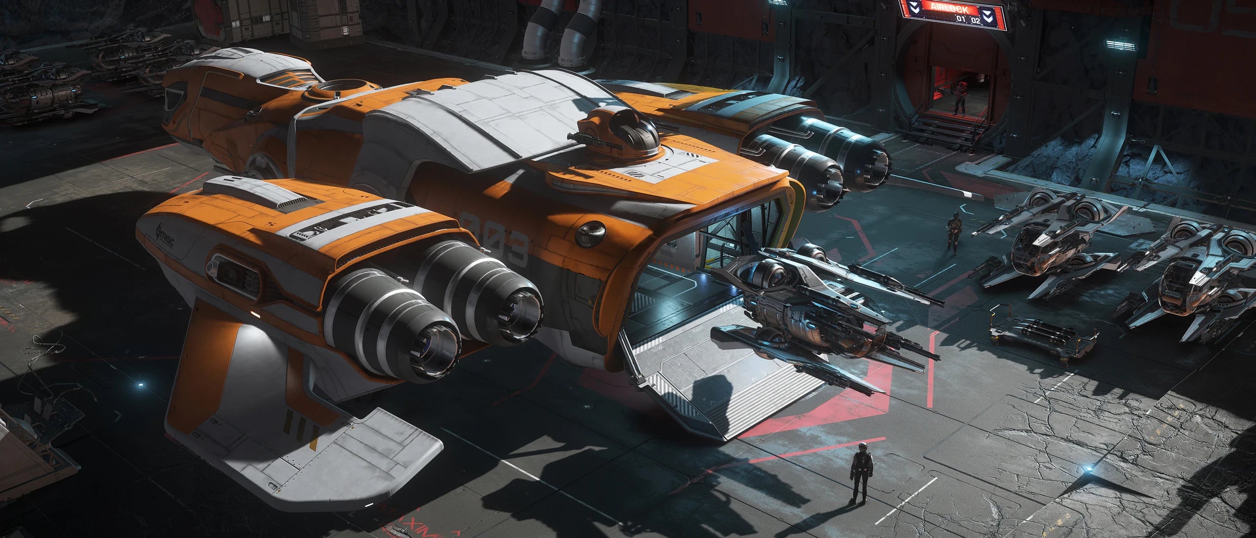 Fury - disembarking from a Freelancer MAX in Star Citizen
