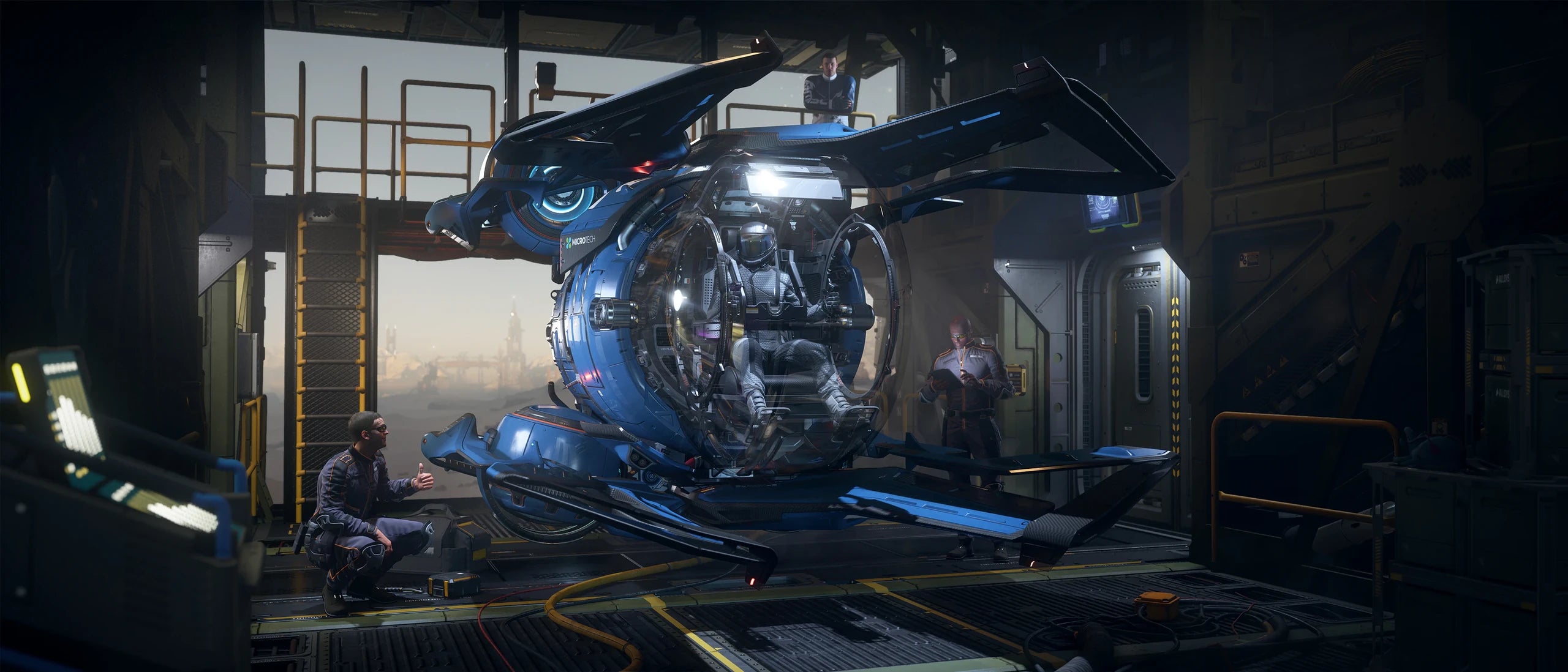 Fury LX - landed inside a Catapillar in Star Citizen