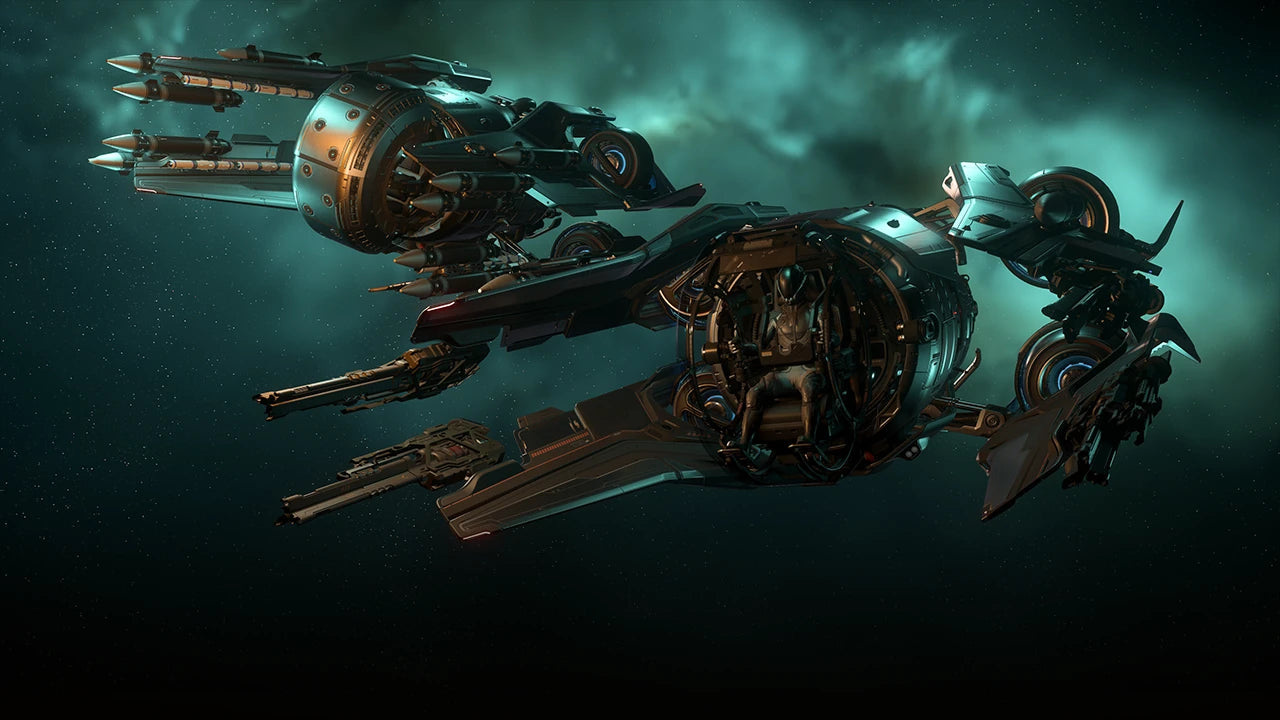 Fury MX - Fury and Fury MX flying from nebula in Star Citizen