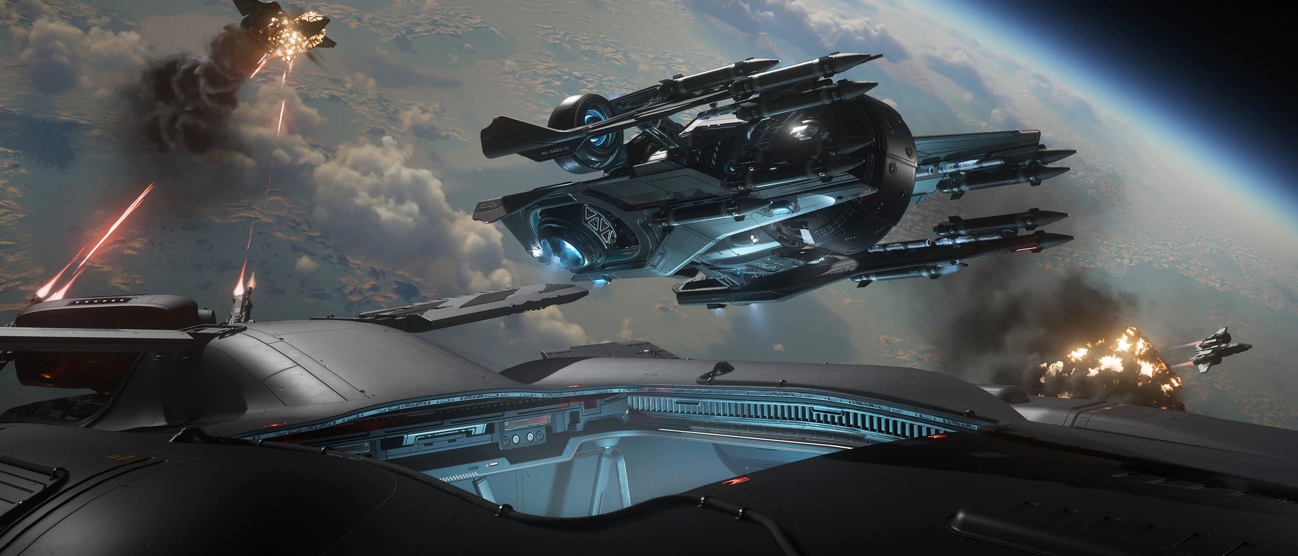 Fury MX - Starlancer TAC hangar with Fury MX launching in Star Citizen