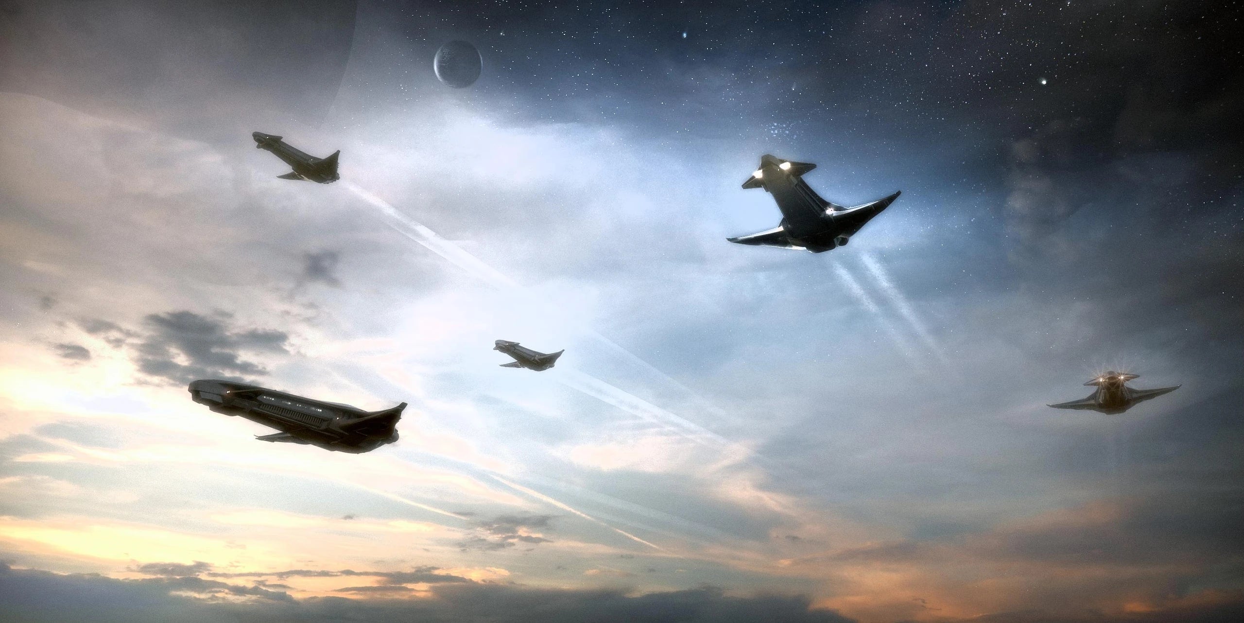 Genesis Starliner - x5 Flying in Star Citizen
