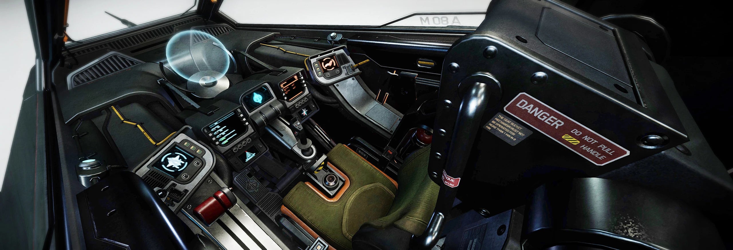 The turret seat of Anvil T8C Gladiator