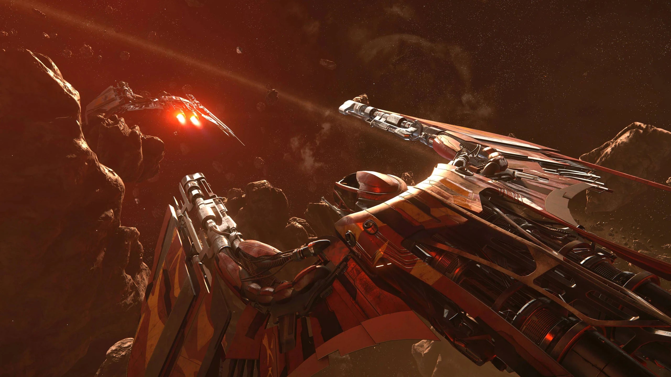 Glaive - s x2 in formation in Star Citizen