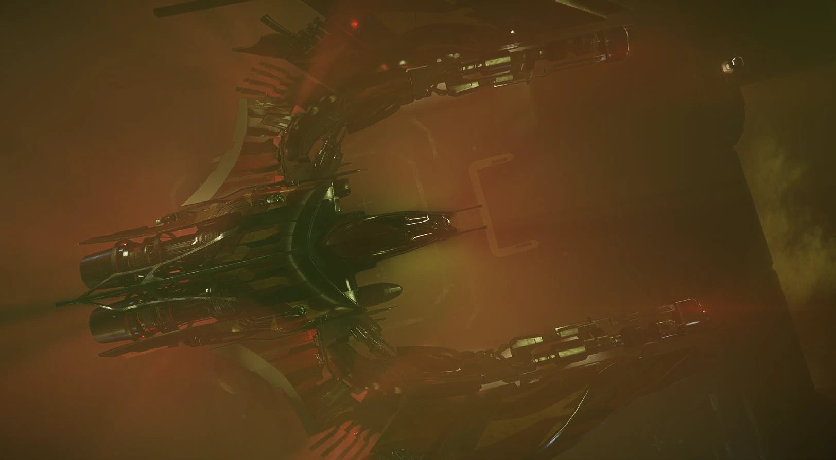 Glaive - landed in fog in Star Citizen
