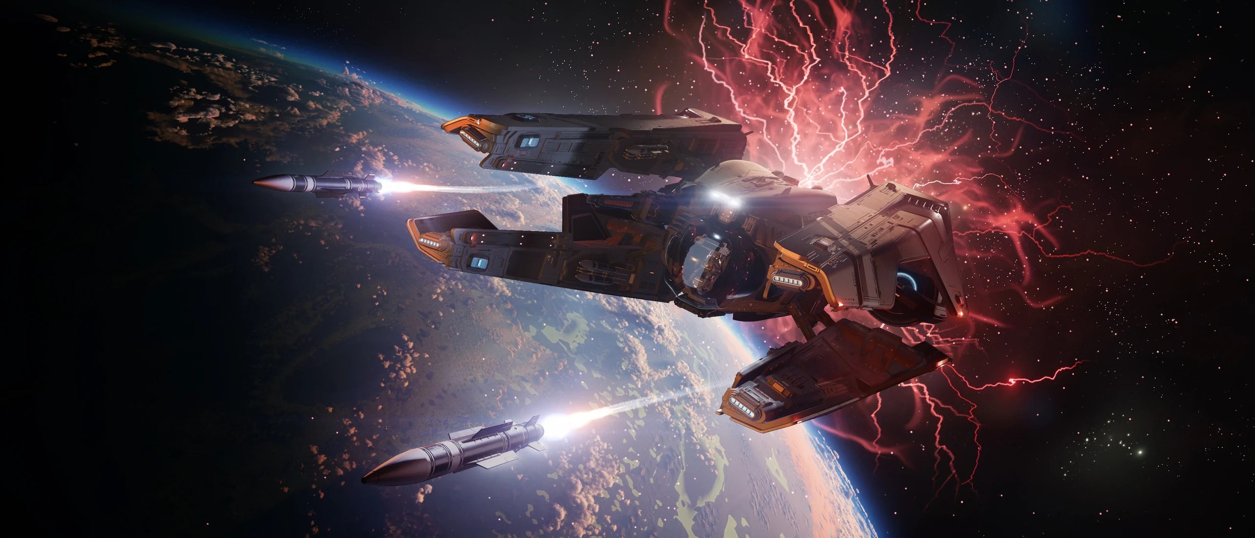 Guardian QI - over world firing weapons in Star Citizen