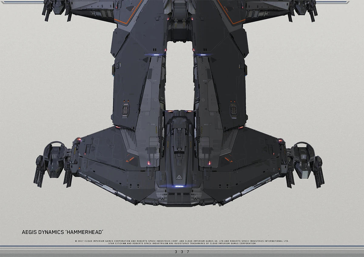 Schematic of the Hammerhead - From Above