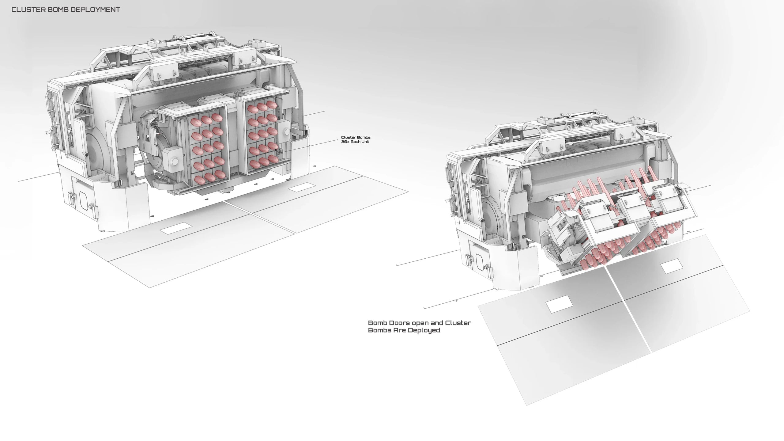 Hercules Starlifter A2 - A2 Hercules Starlifter cluster bomb concept art in Star Citizen