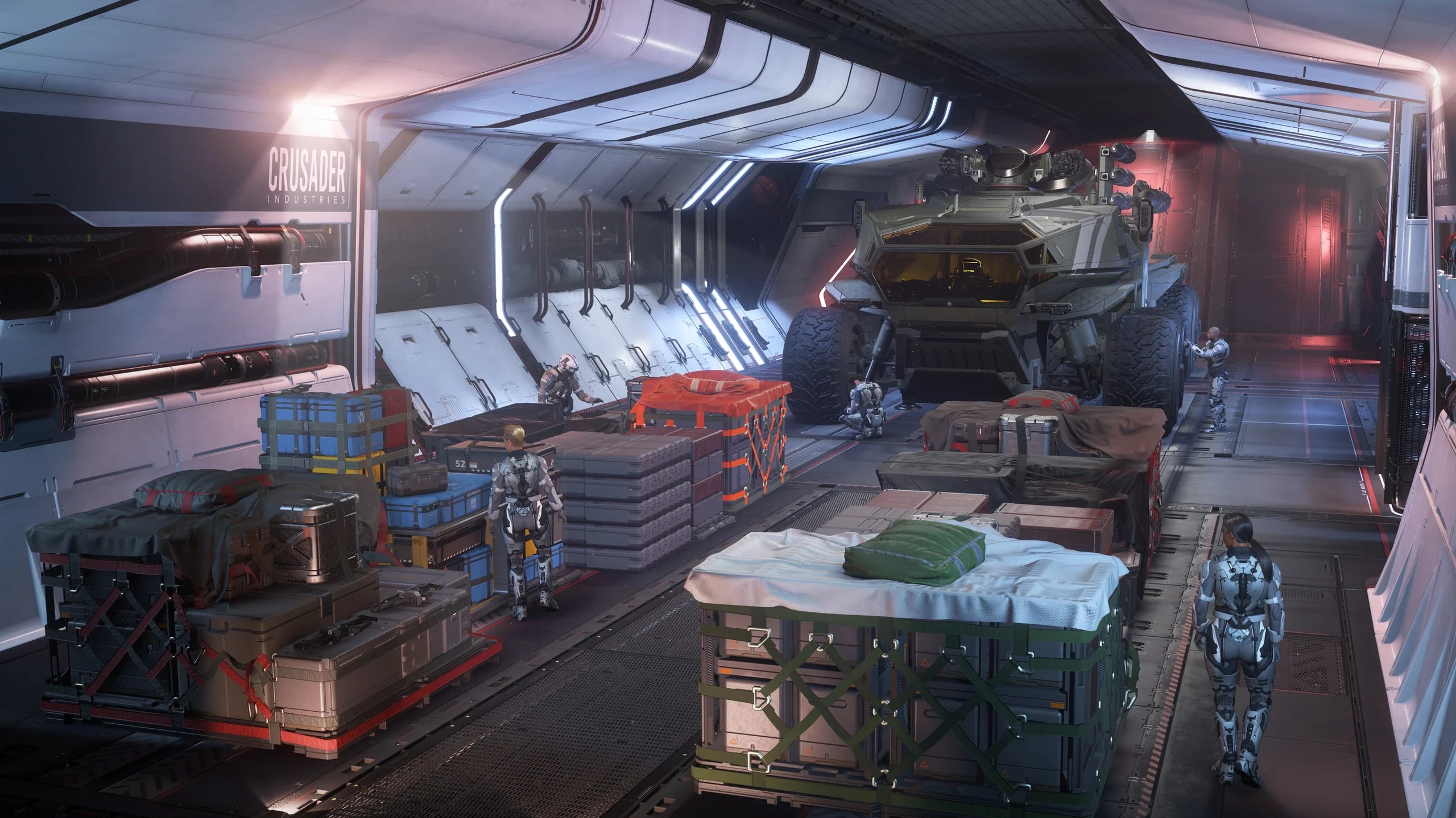 Hercules Starlifter M2 - M2 Hercules Starlifter cargo deck in Star Citizen
