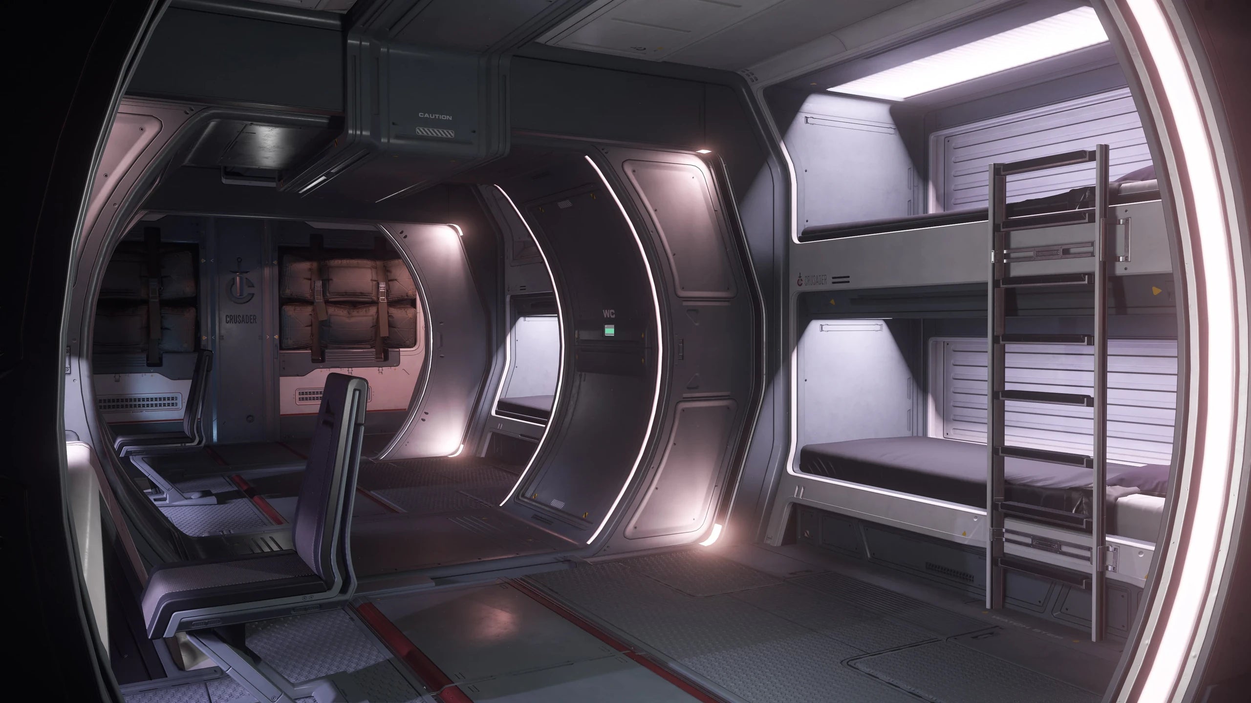 Hercules Starlifter M2 - M2 Hercules Starlifter living quarters in Star Citizen