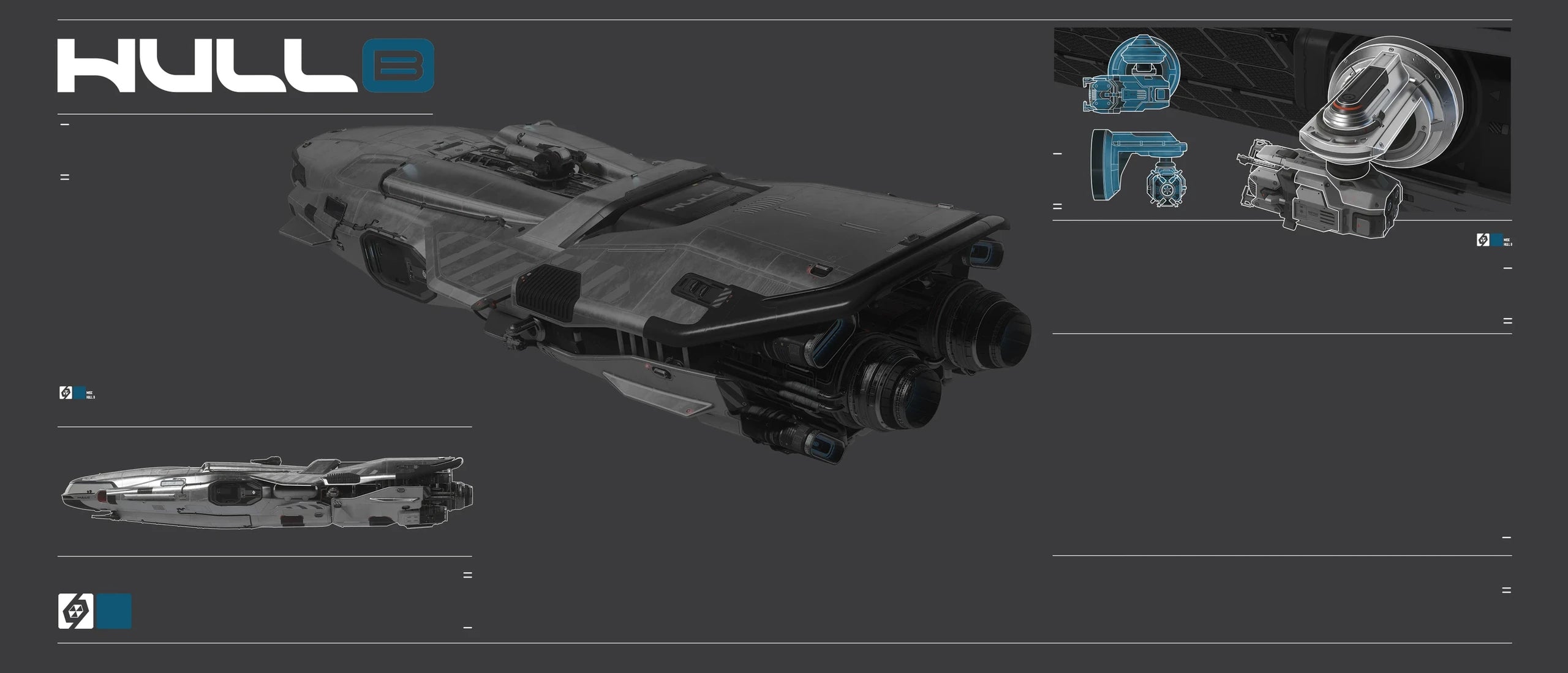 Hull B cargo grid folding out graphic 1