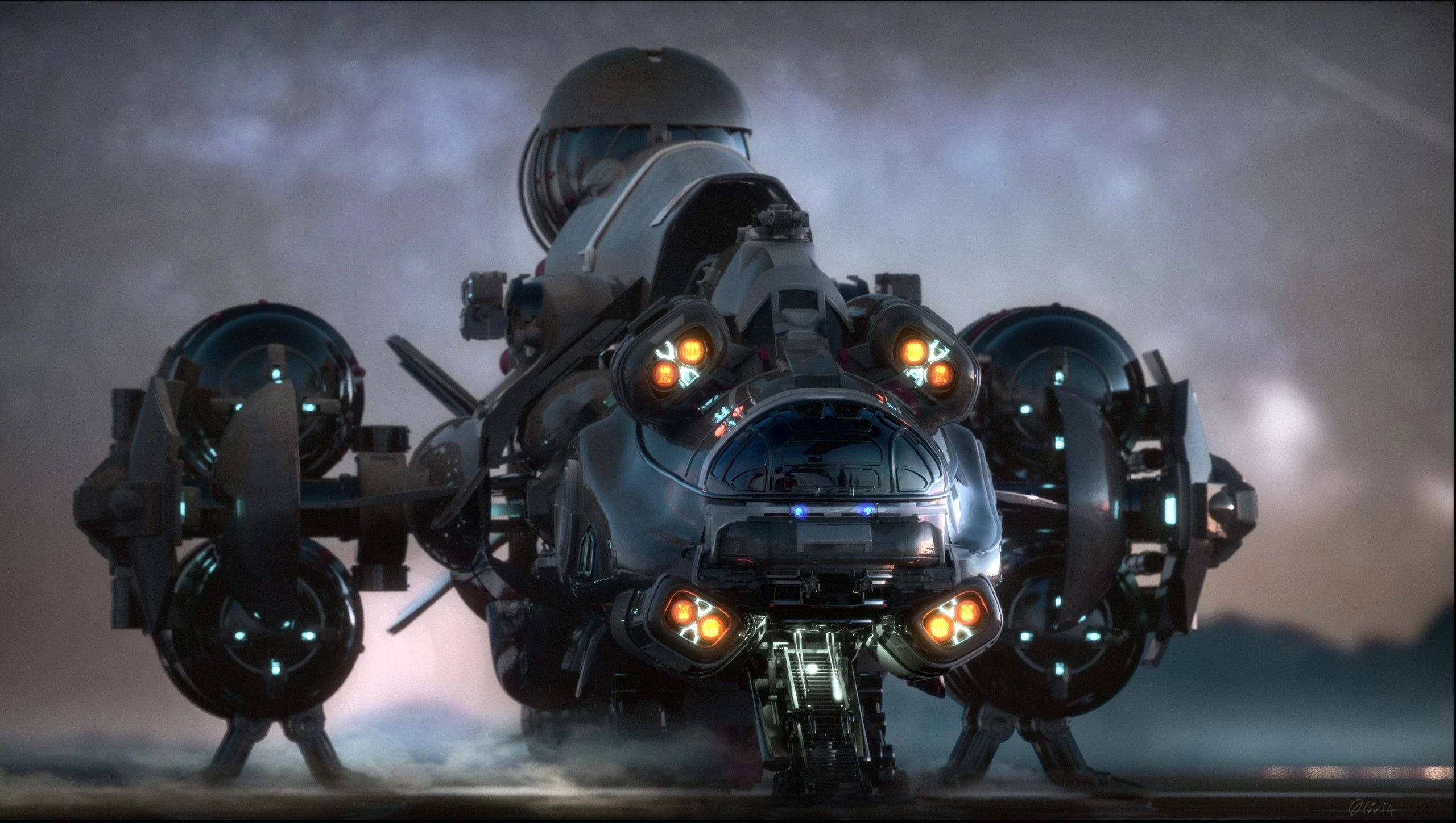 Hull D - Front shot in Star Citizen