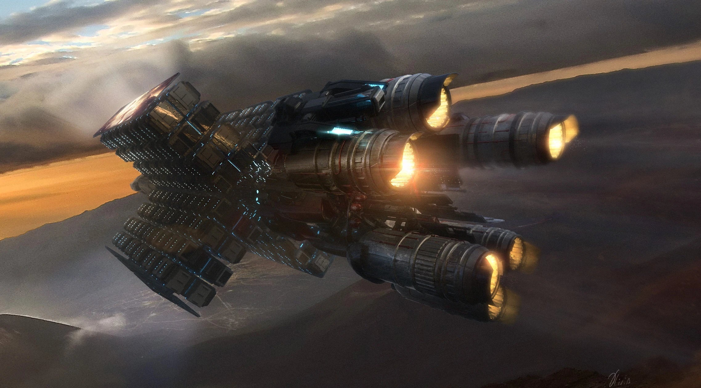 Hull D - Engines in Star Citizen