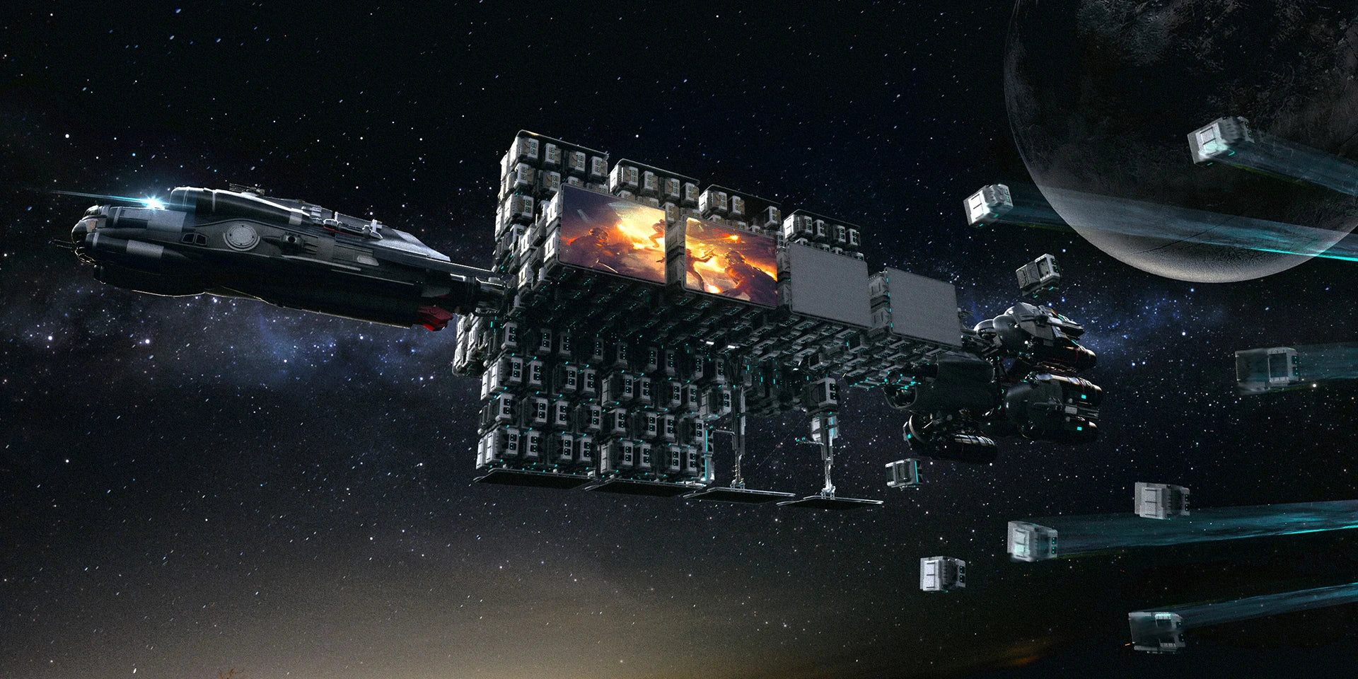 Hull E - getting loading with cargo in Star Citizen