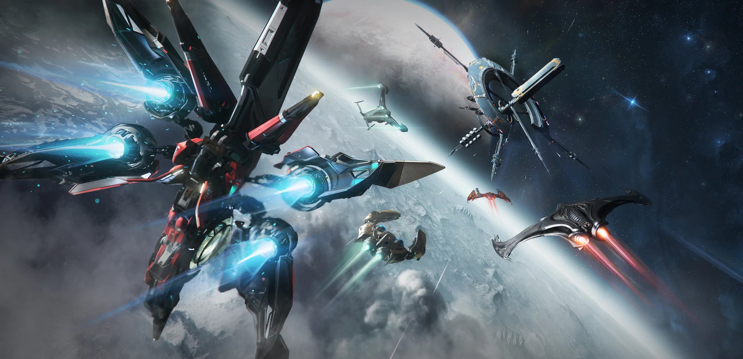 Khartu-Al - Flying towards statrion with other ships