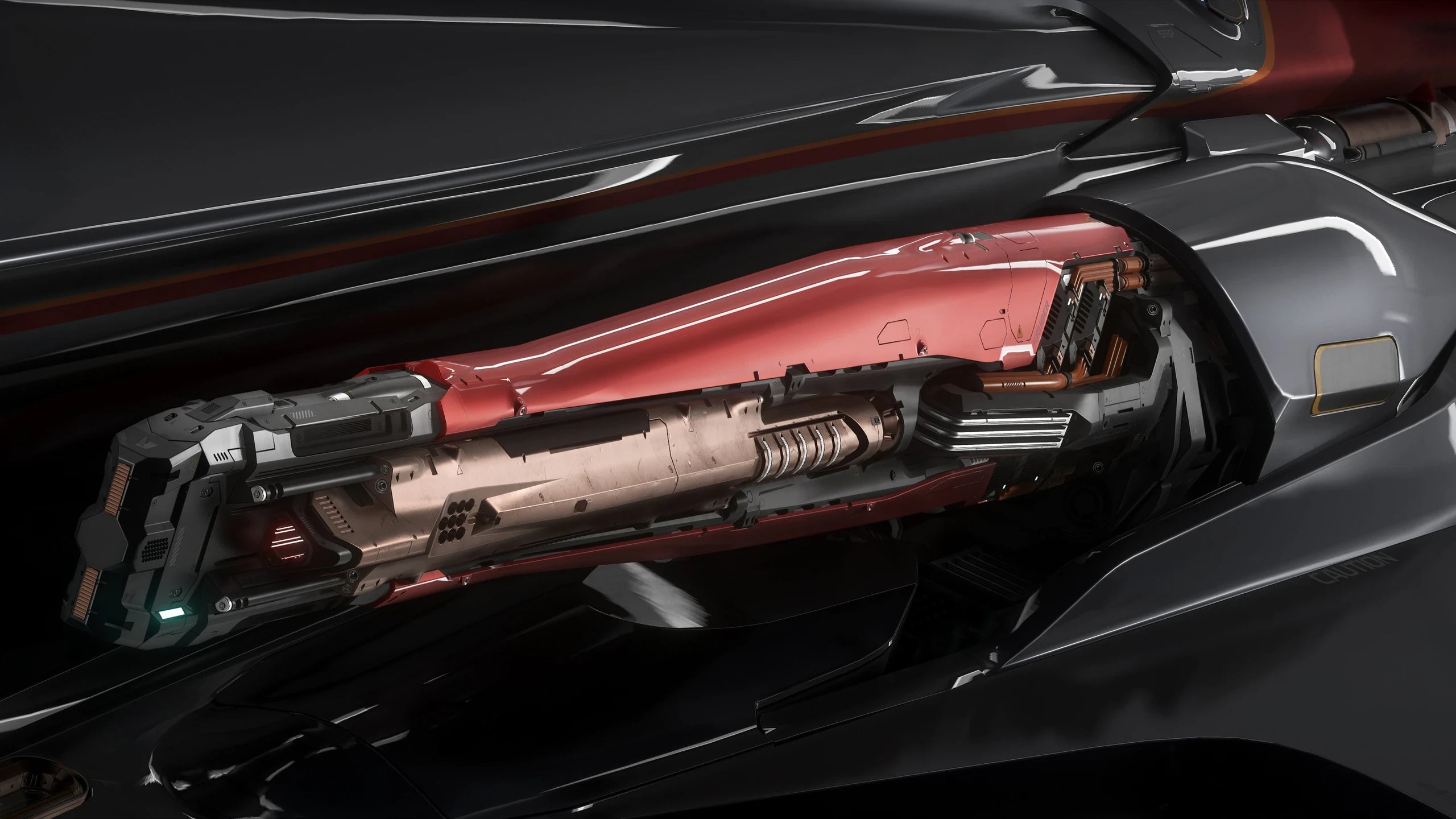 L-22 Alpha Wolf - repeater gun close up in Star Citizen