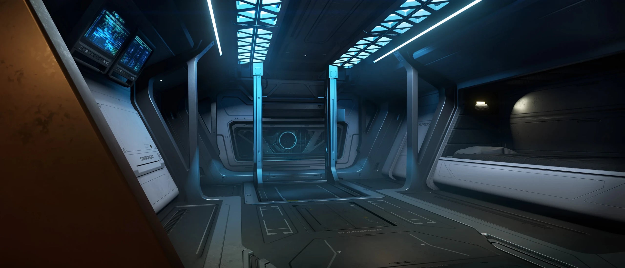 Mantis - interior - looking rear in Star Citizen