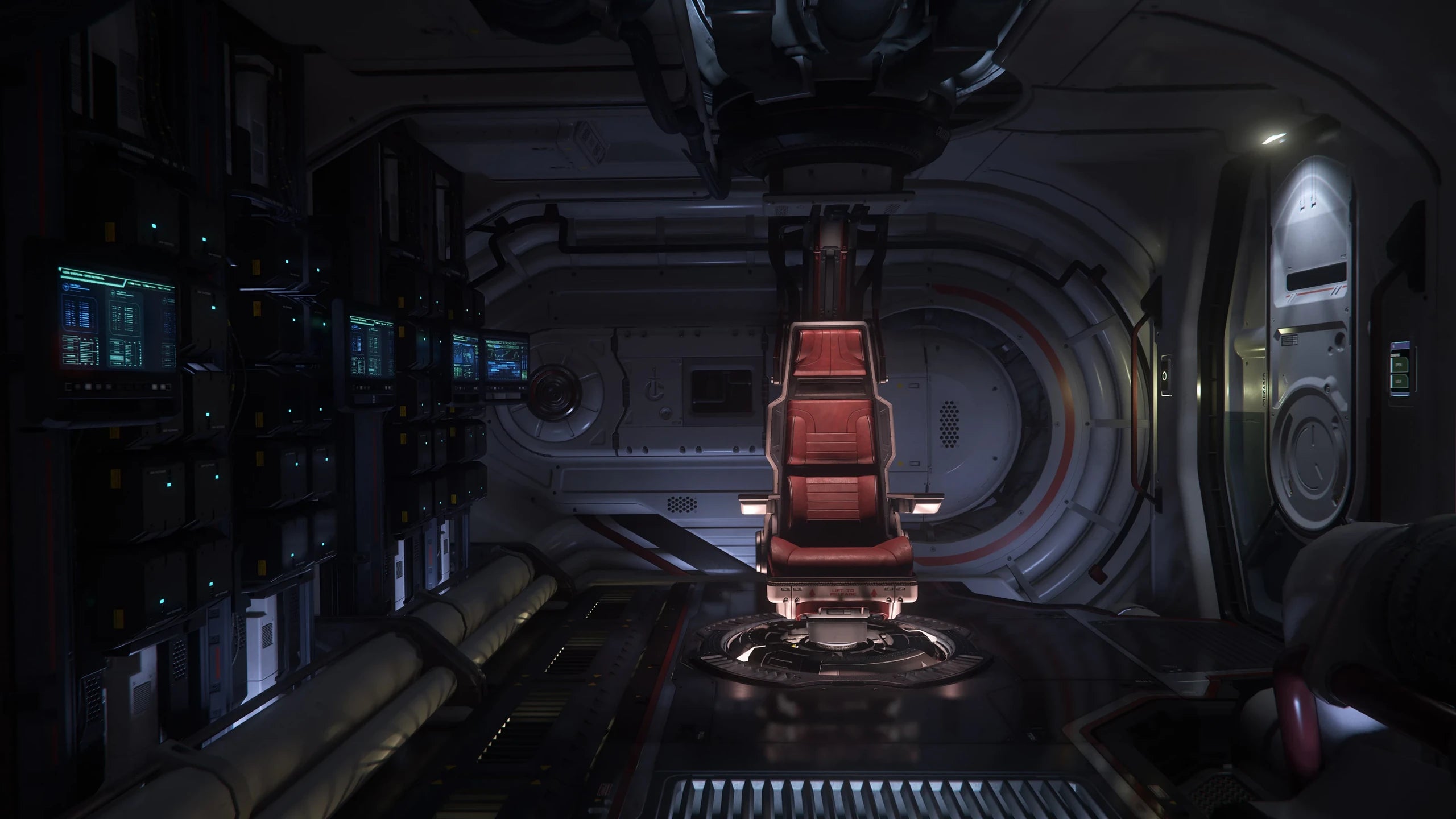 Mercury Star Runner - scanning room in Star Citizen