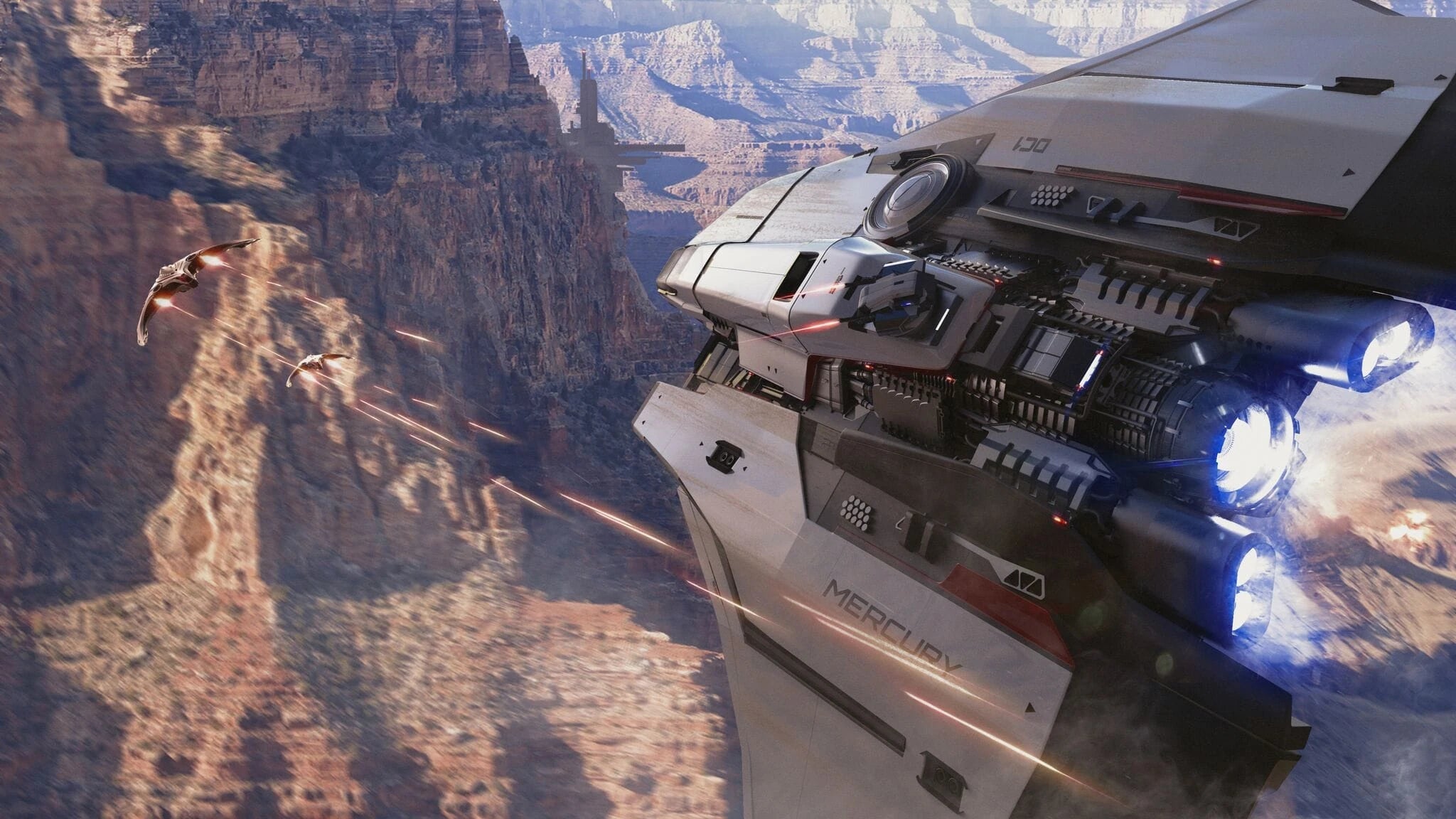 Mercury Star Runner - Mercury taking the shot in Star Citizen