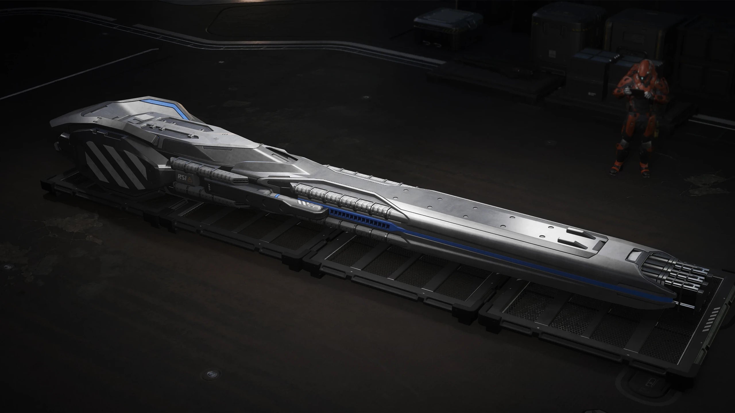 Meteor - The Echion Repeater separated from the Roberts Space Industries Meteor. in Star Citizen