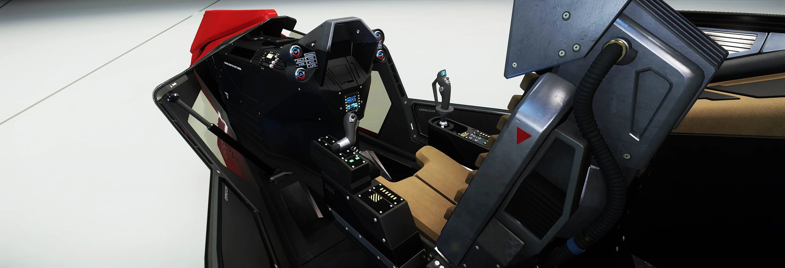 Mustang Omega - cockpit in Star Citizen