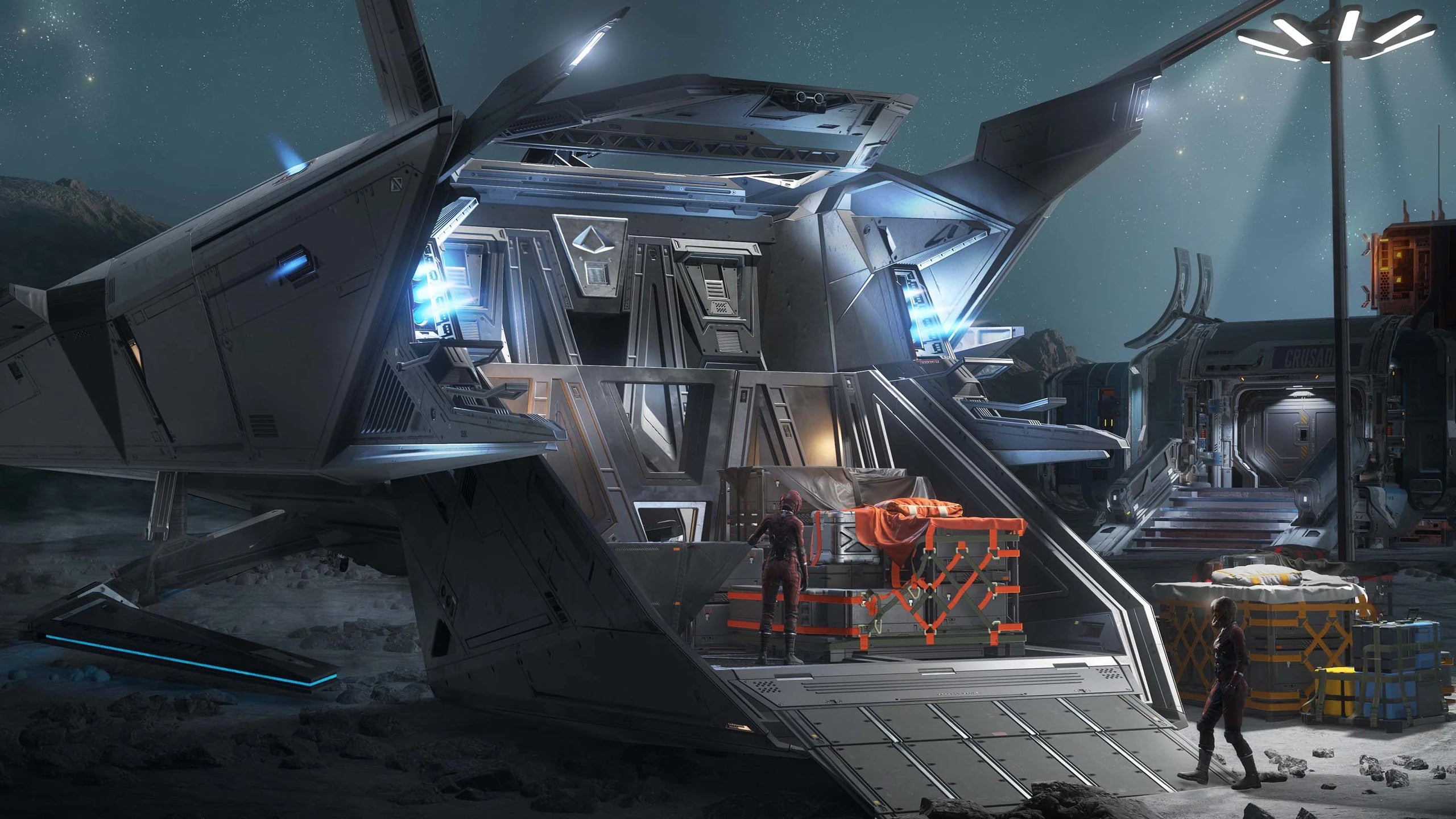 Loading Cargo concept art of the Nomad