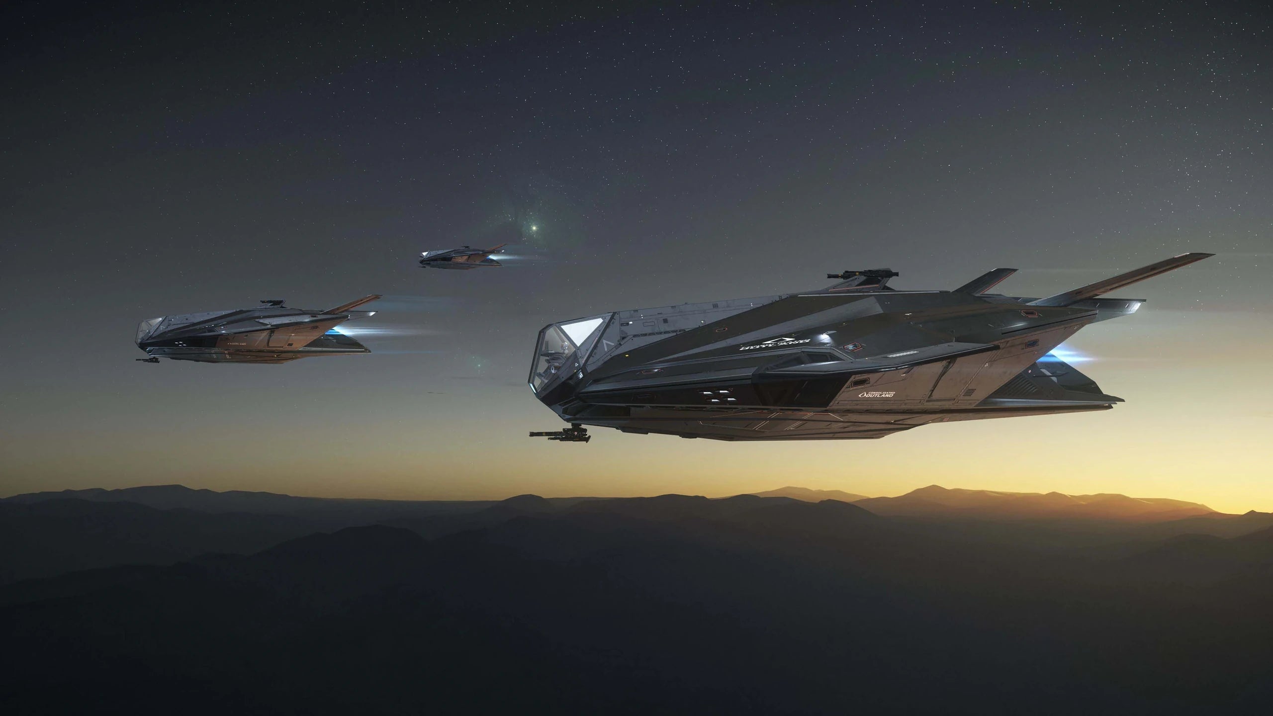 Fleet concept art of the Nomad