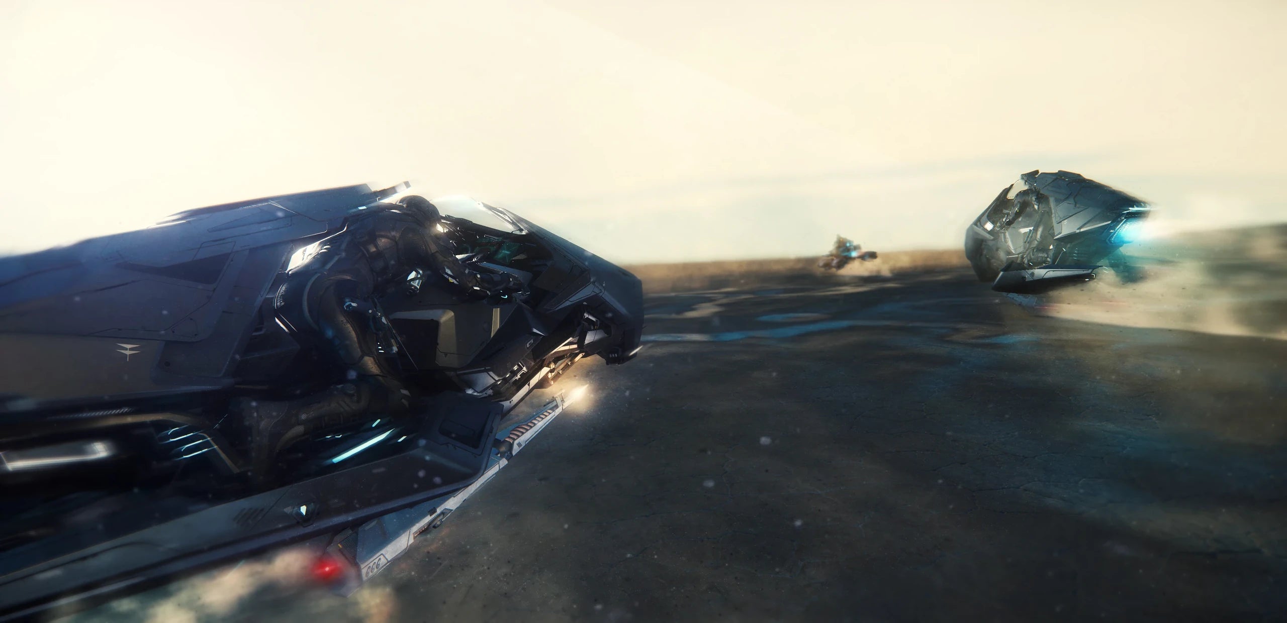 Two AopoA Nox and a Drake Dragonfly competing in Hyperion Rally