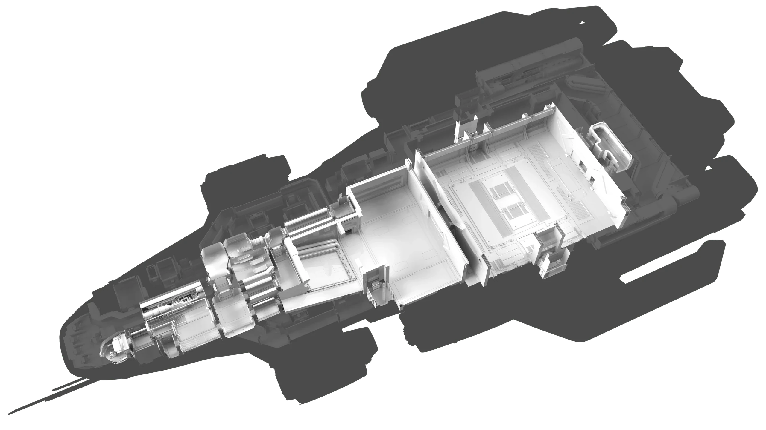 Odyssey - from the MISC Odyssey reveal, interior deck plan - lower deck in Star Citizen