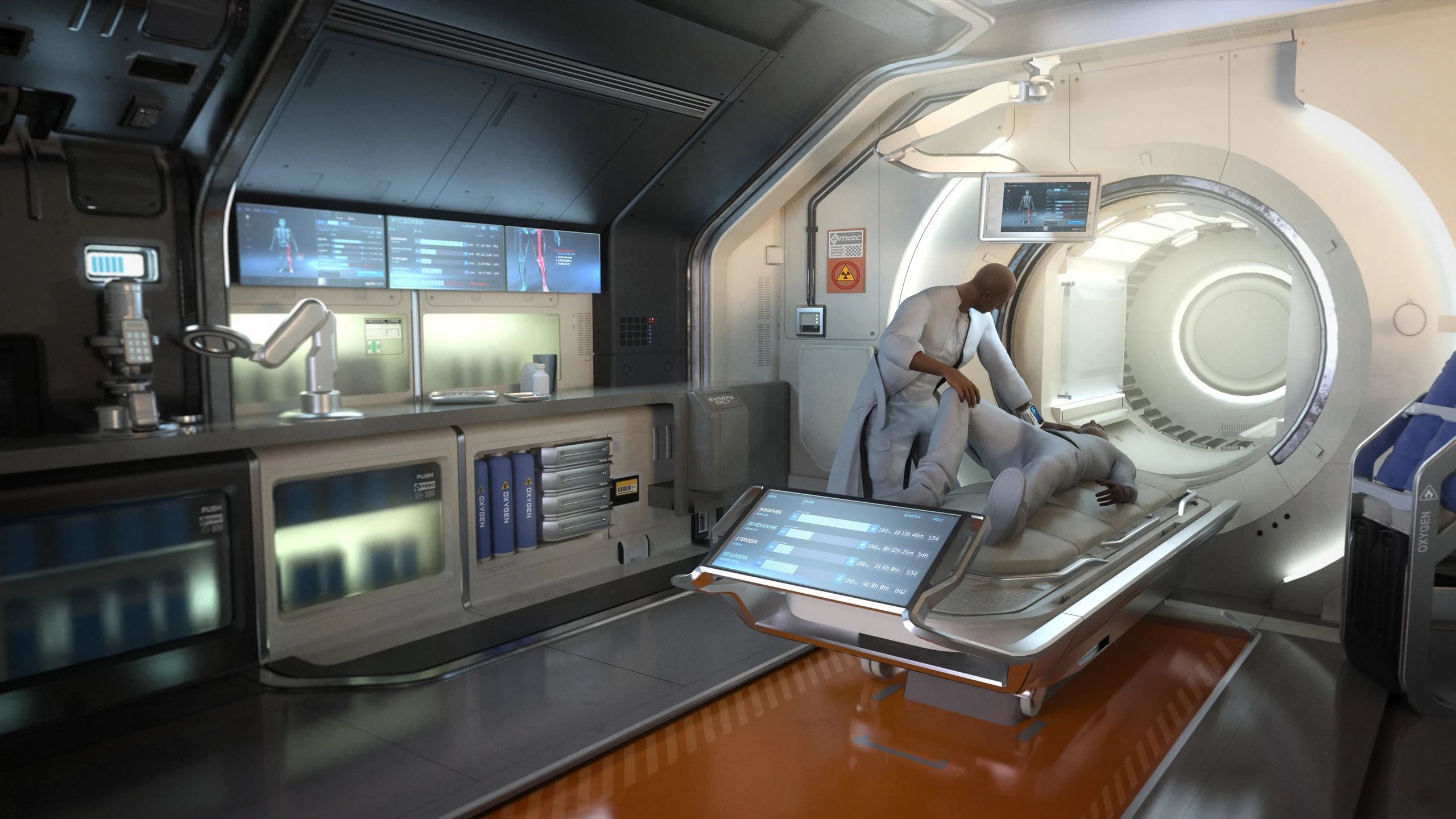 Odyssey - onboard medbay in Star Citizen