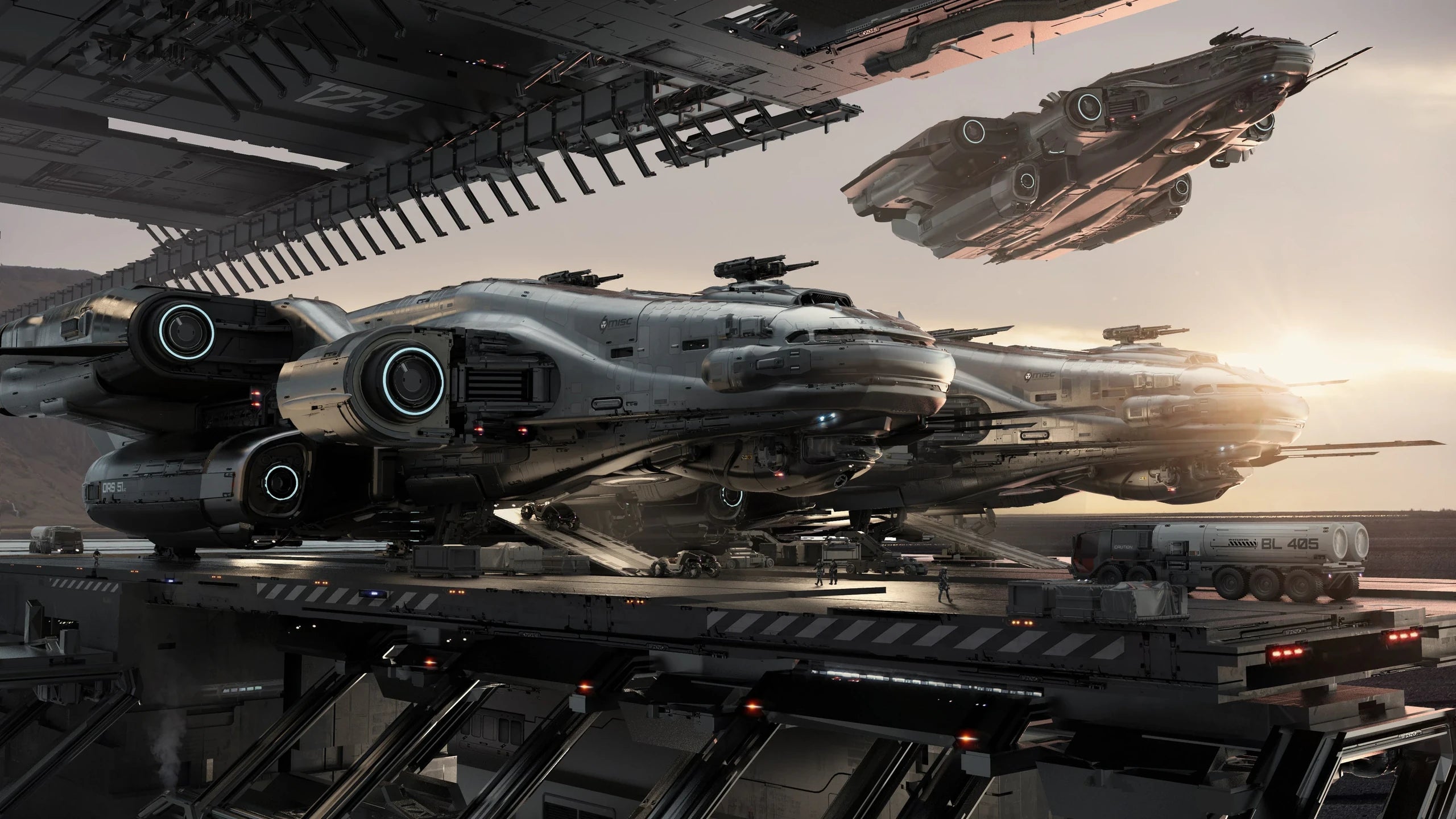 Odyssey - landed being loaded in Star Citizen