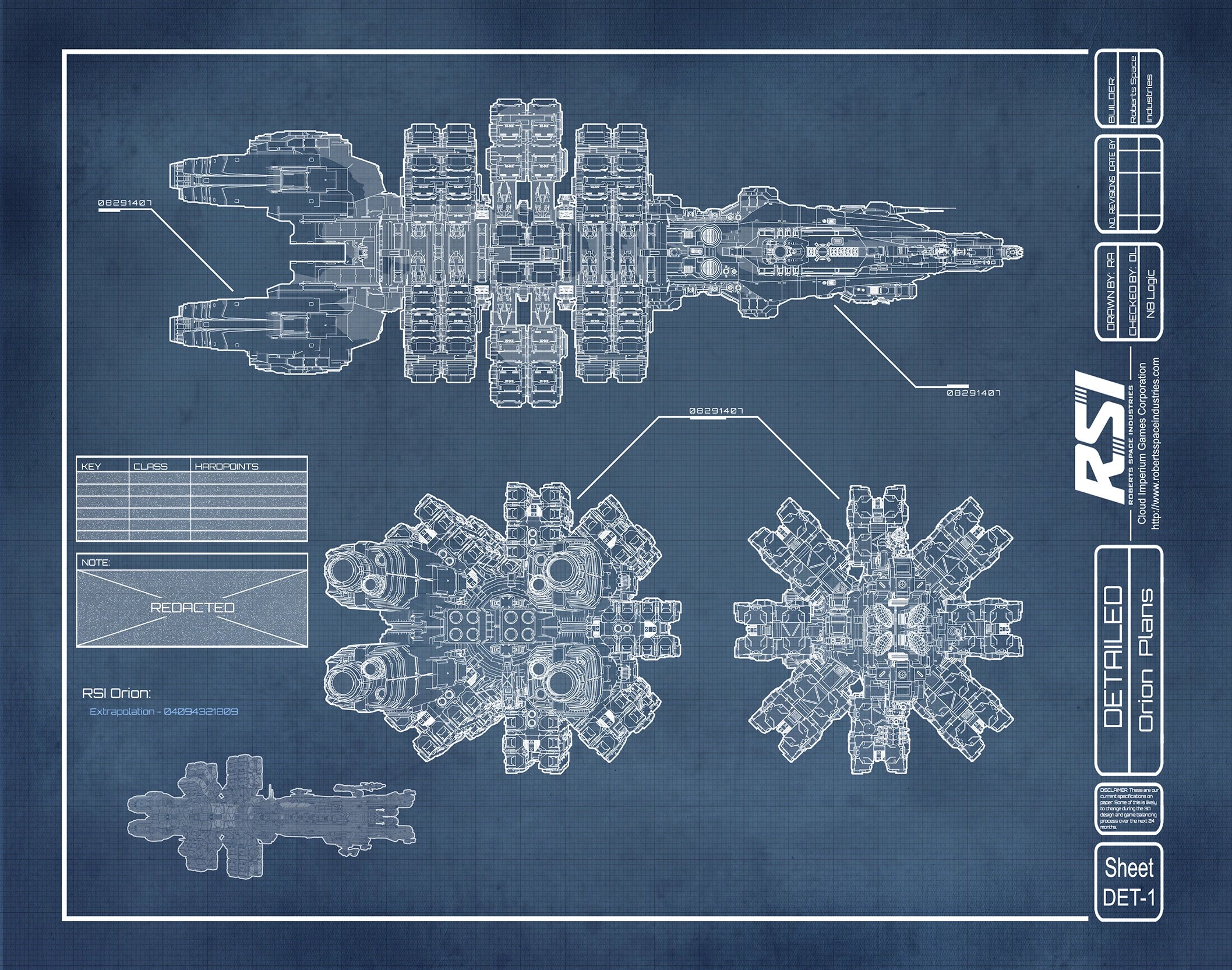 Orion - ship plans in Star Citizen