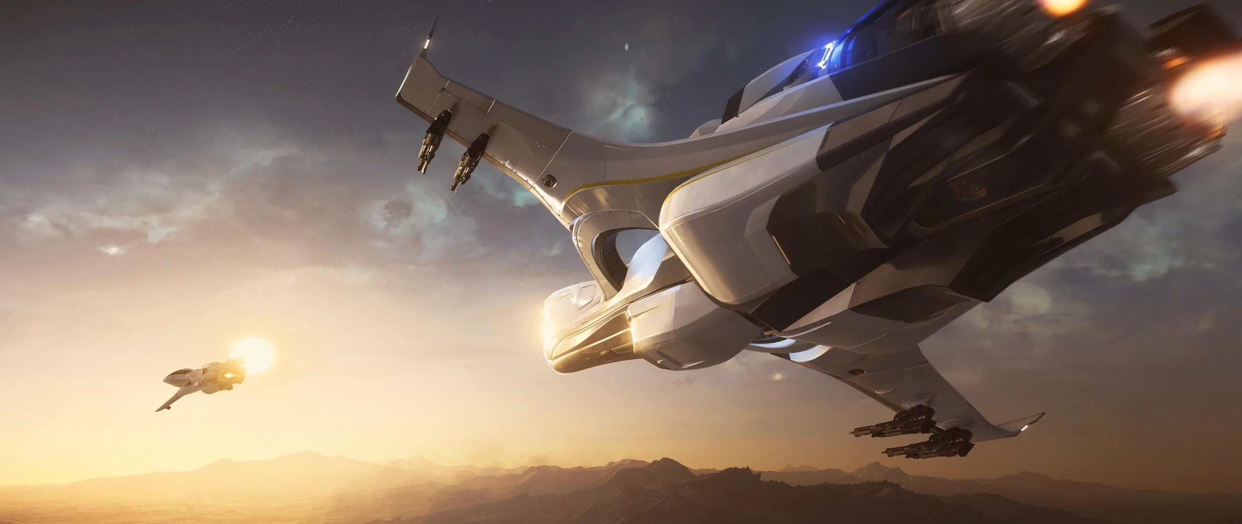 P-72 Archimedes - Archimedes - Flying in formation x2 - Bottom Rear in Star Citizen