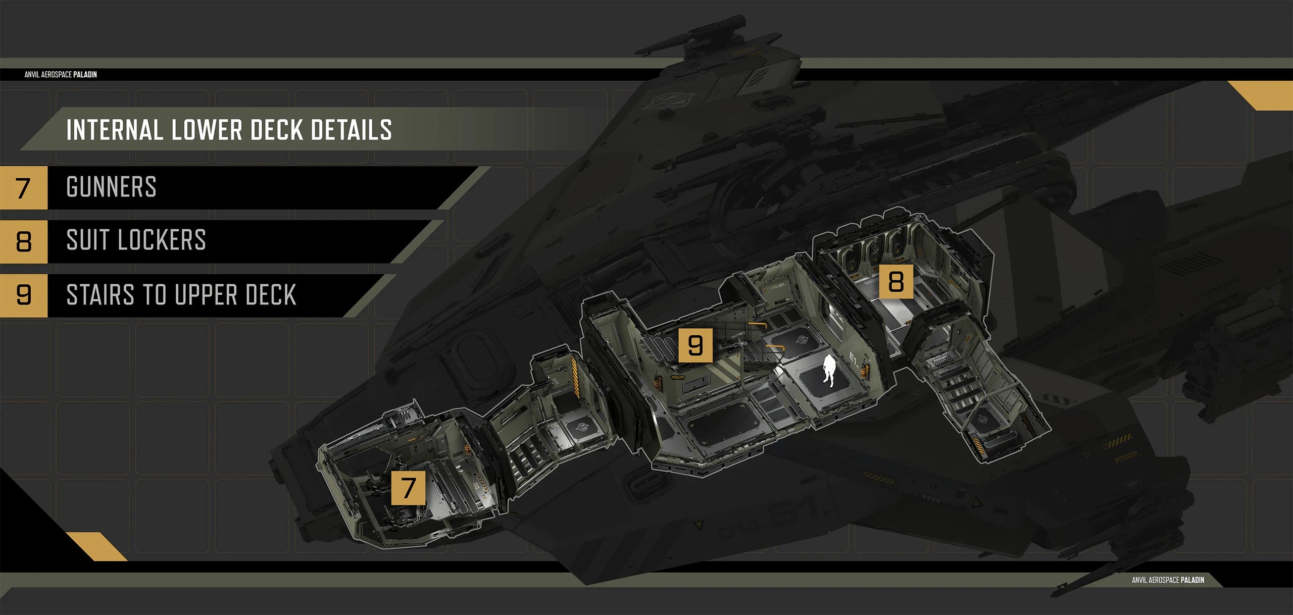 Paladin lower deck details