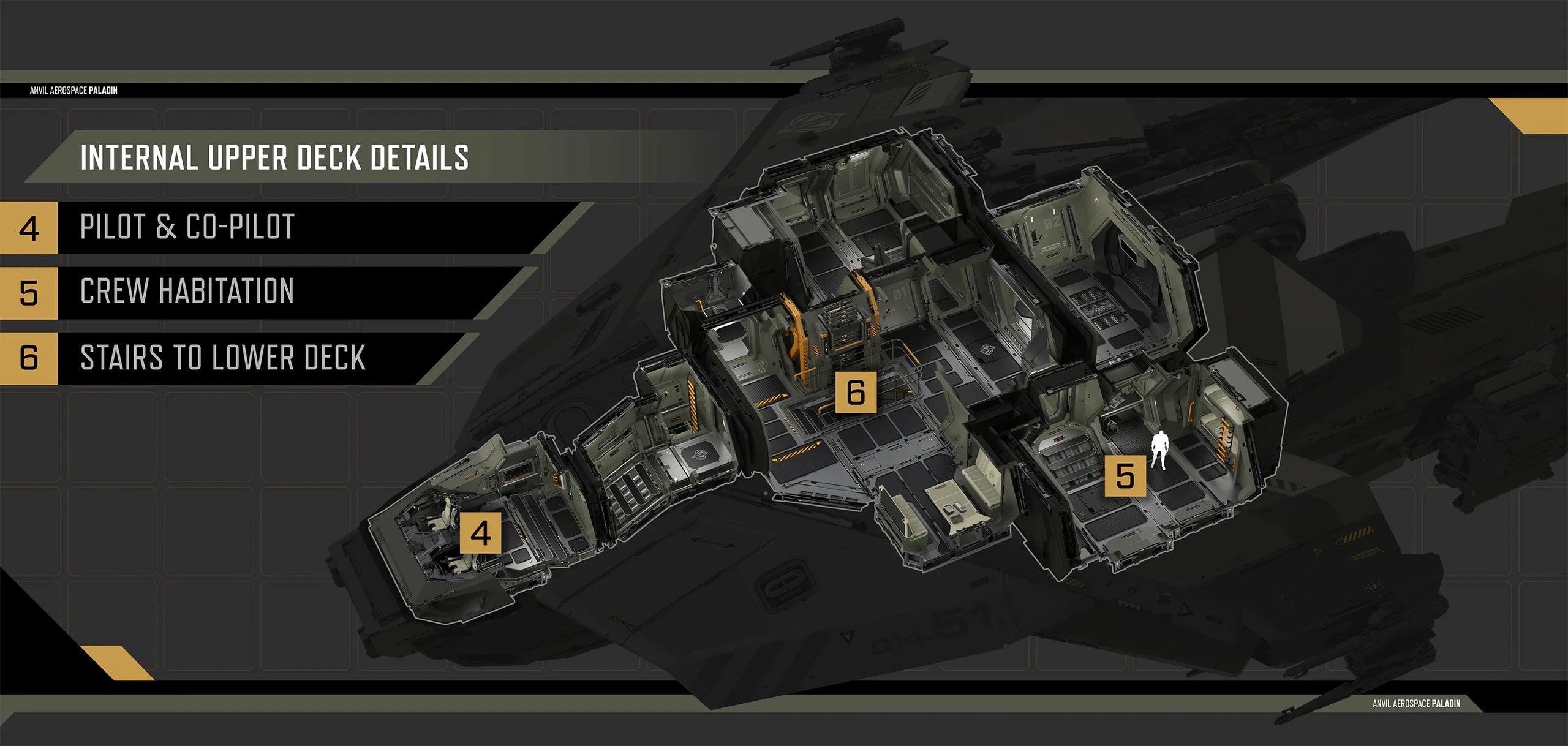 Paladin upper deck details