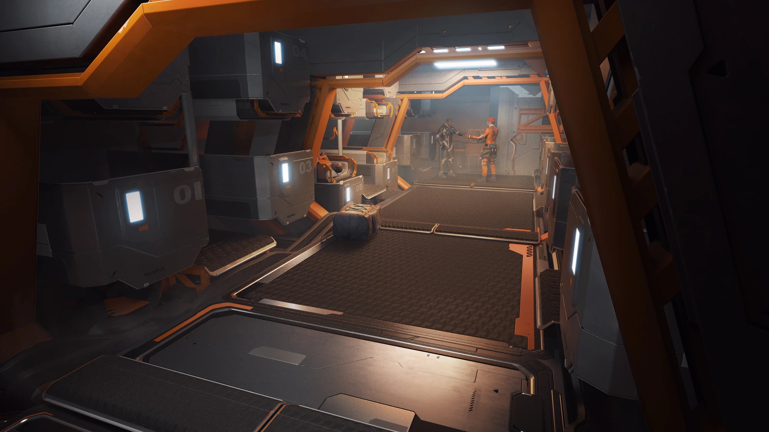 The concept art of Pioneer's assembly line