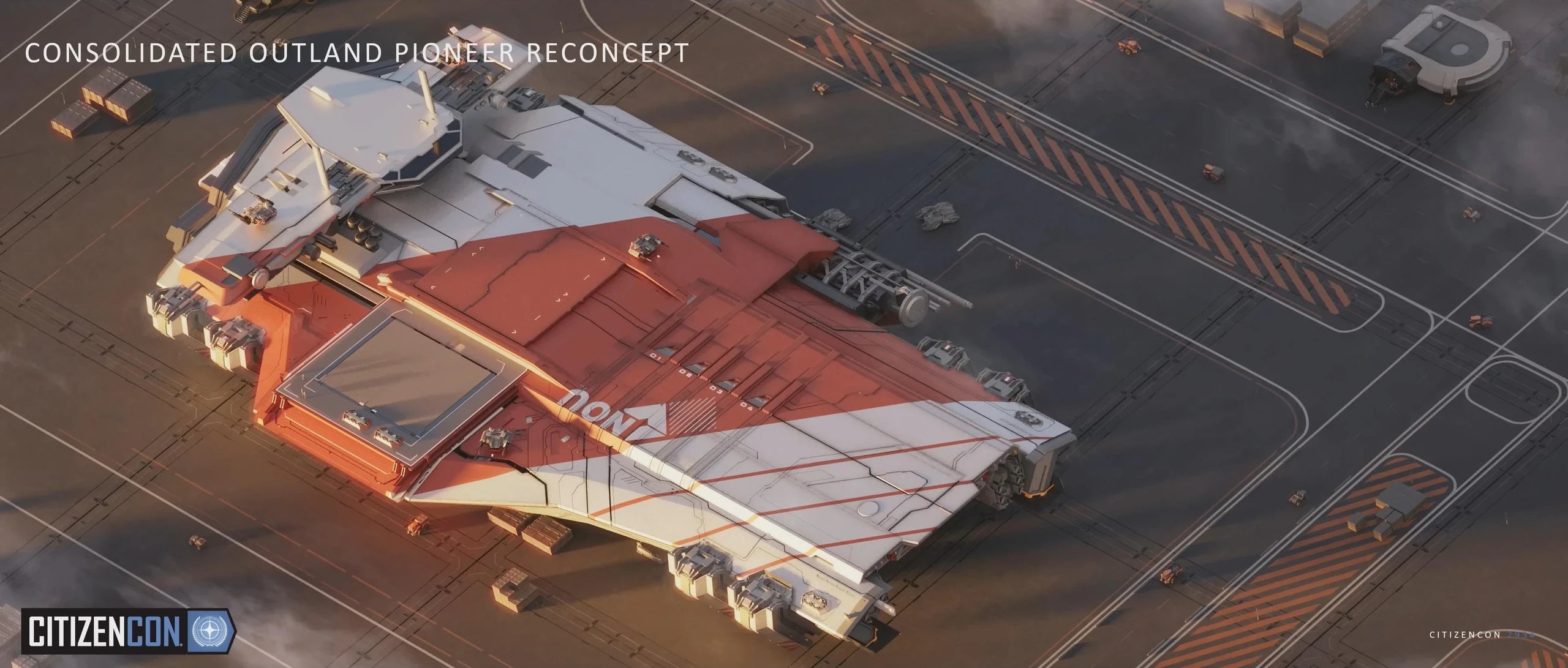 Pioneer on landed pad CitizenCon concept