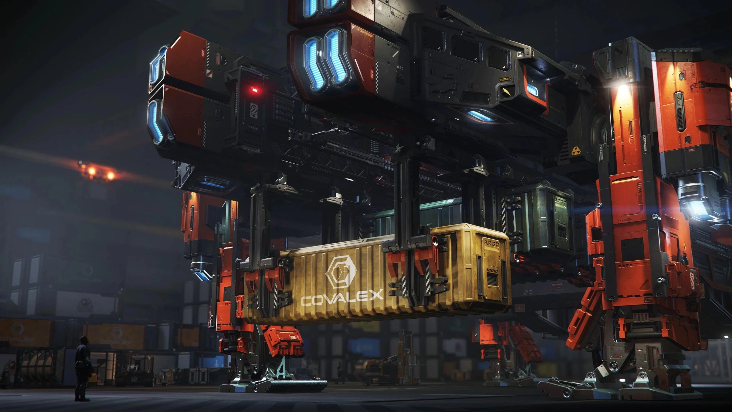 RAFT unloading cargo containters
