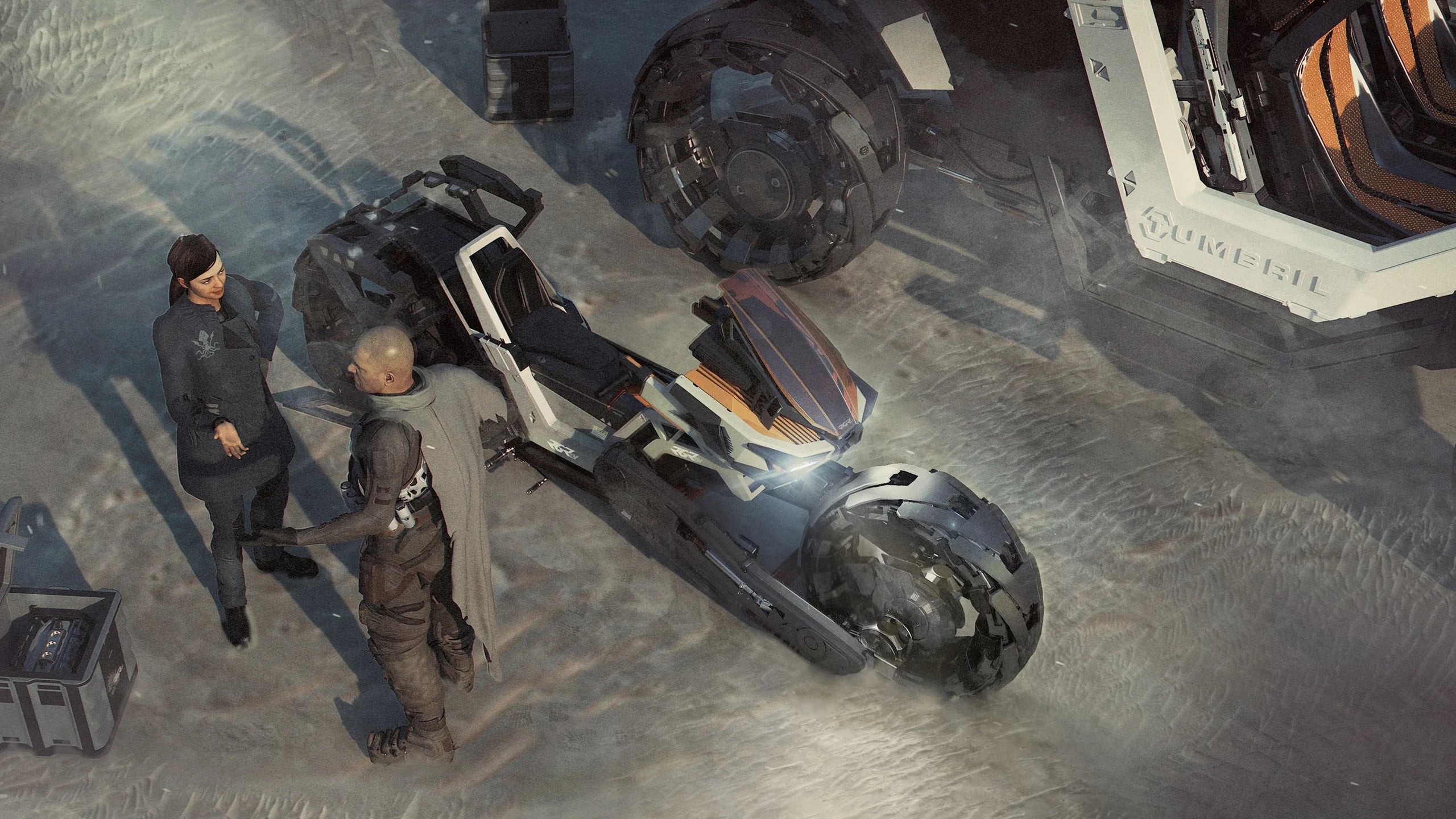 Ranger CV - parked next to a Cyclone in Star Citizen