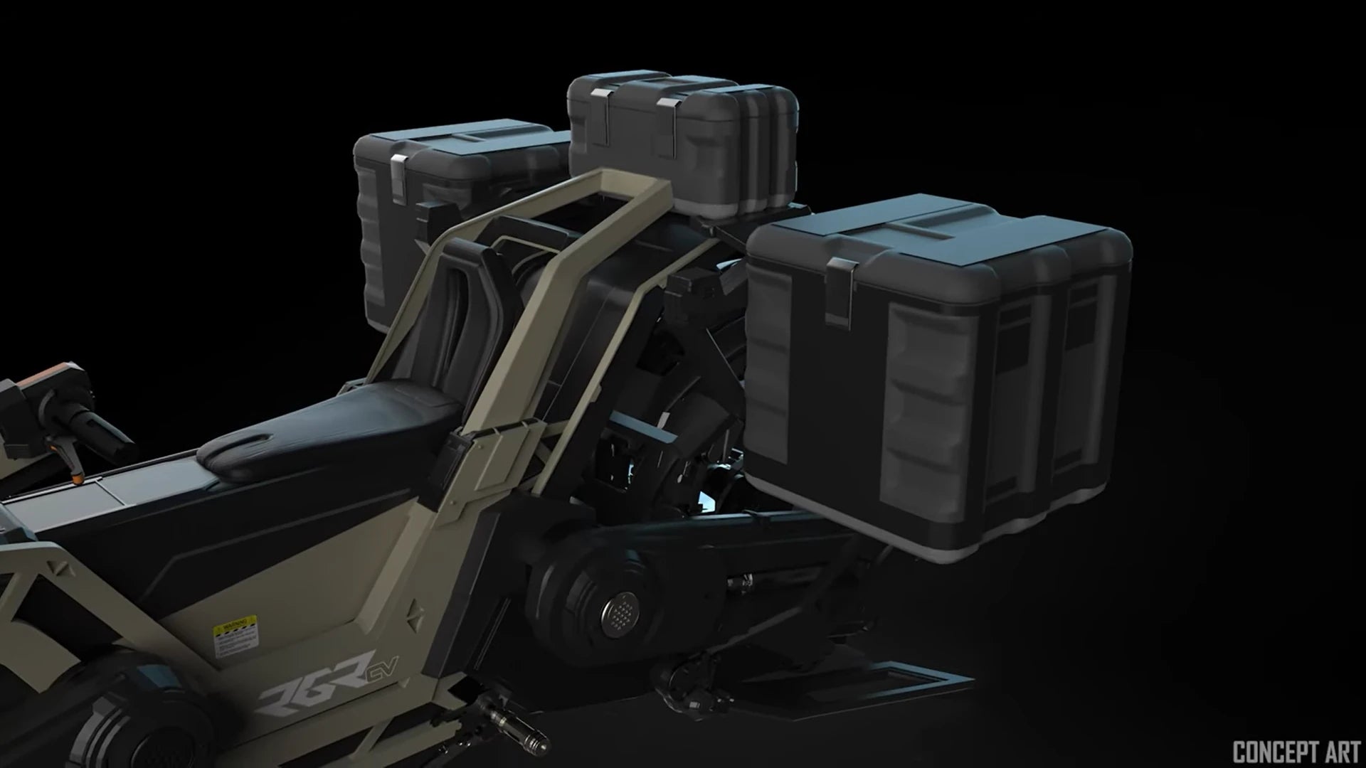 Ranger CV - Cargo boxes attached to the Ranger CV in Star Citizen