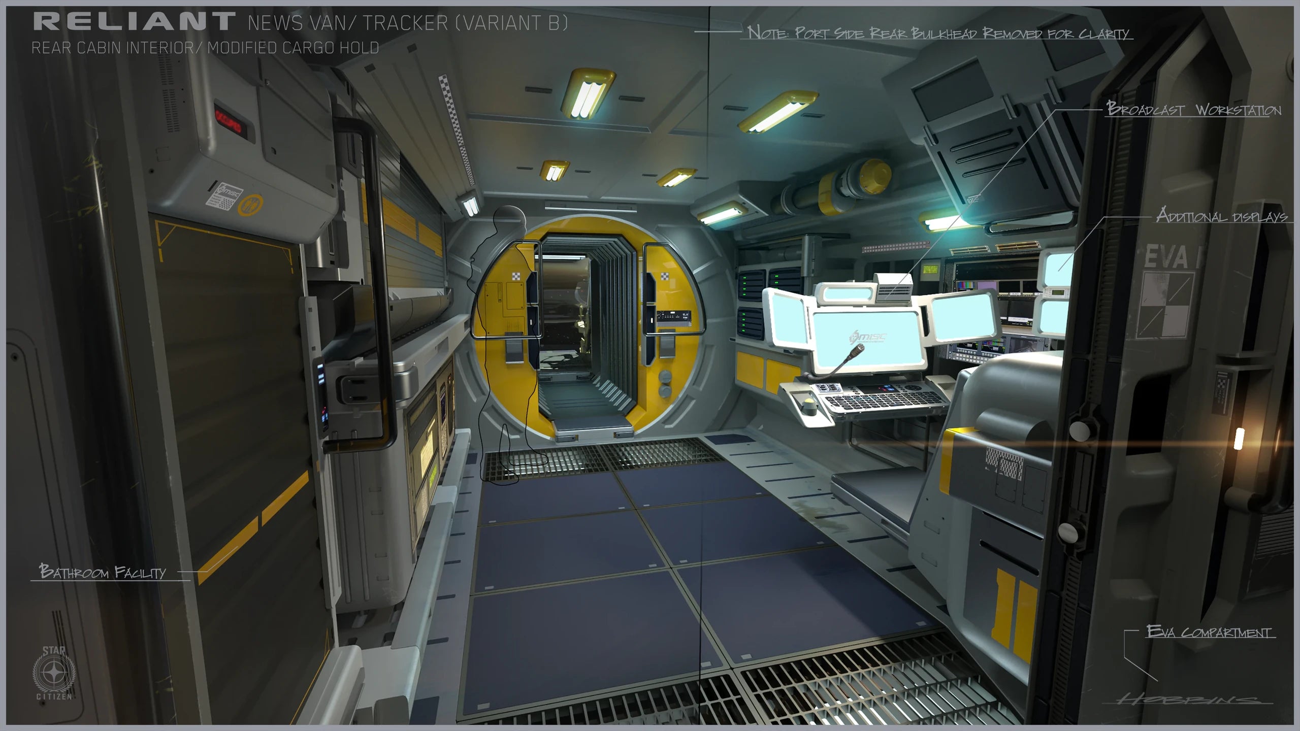 Reliant Mako - interior in Star Citizen
