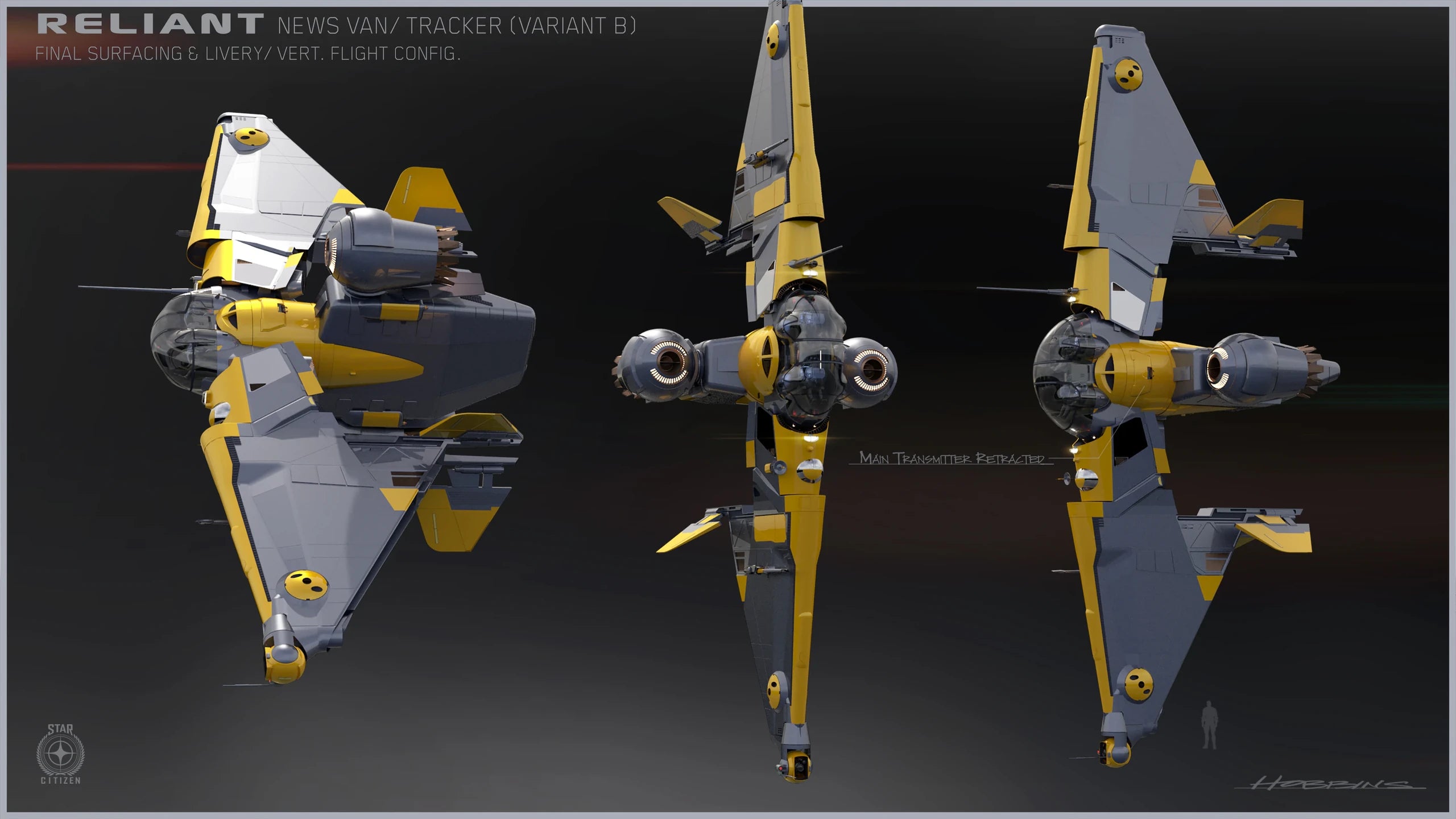Reliant Mako - orthographics in Star Citizen