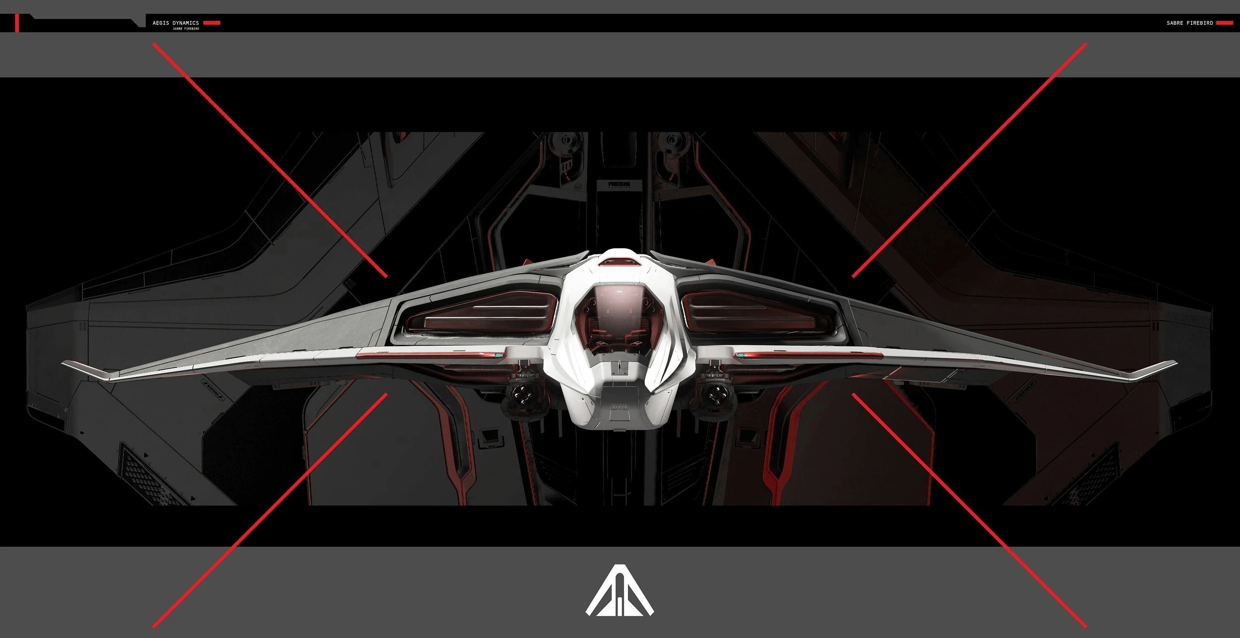 Sabre Firebird from and above stylized