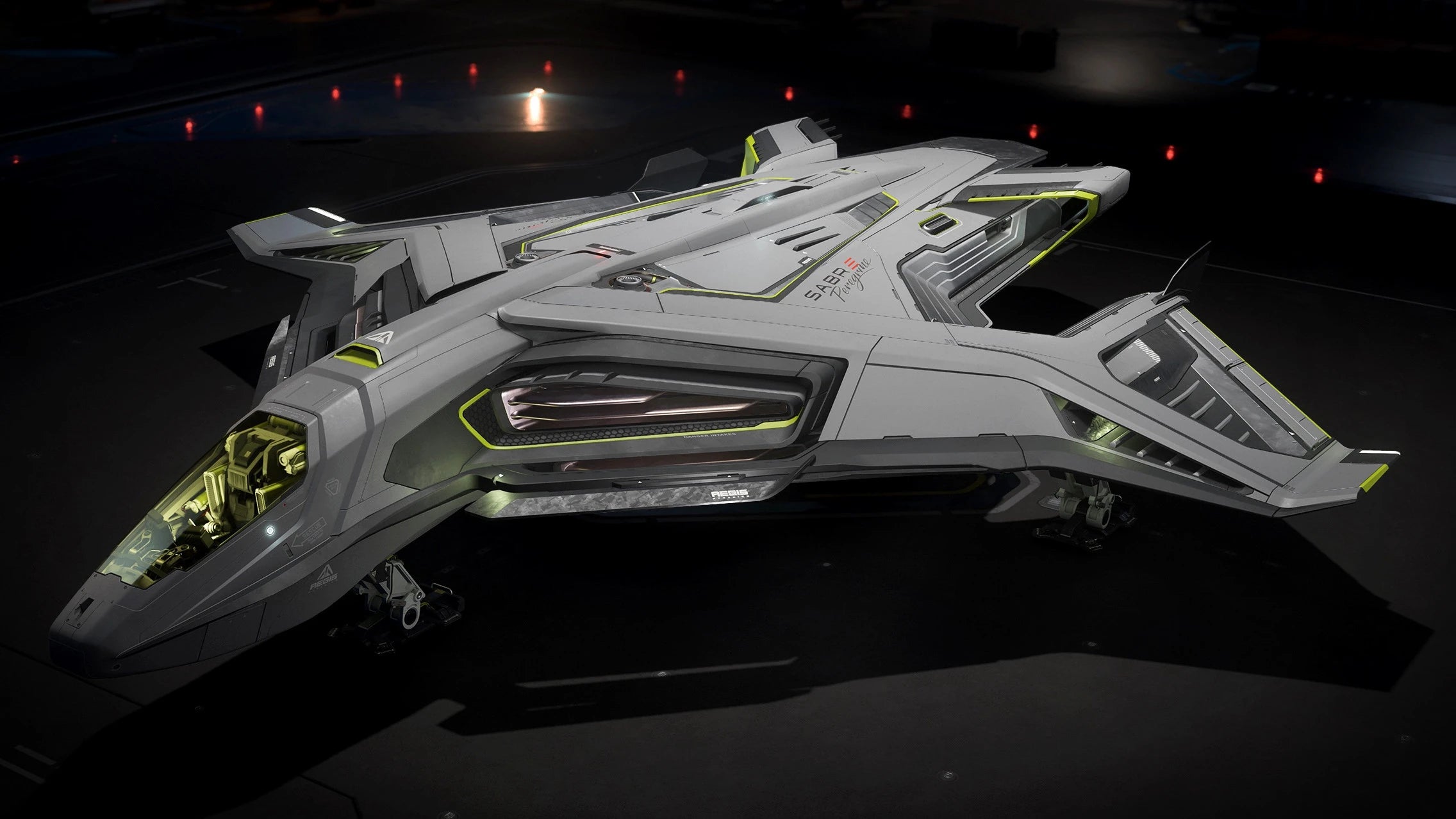 Sabre Peregrine in hangar - Isometric