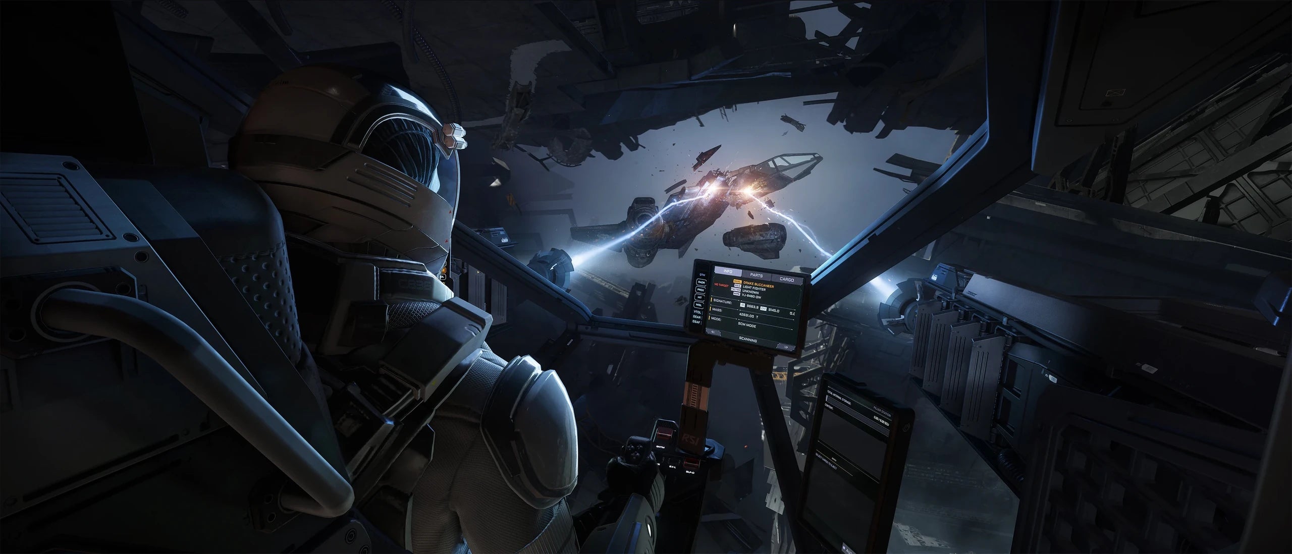 Salvation - cockpit look out in Star Citizen