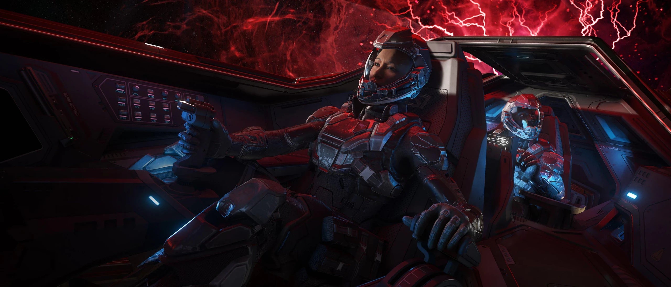 Scorpius Antares - Inside cockpit with QJ on in Star Citizen