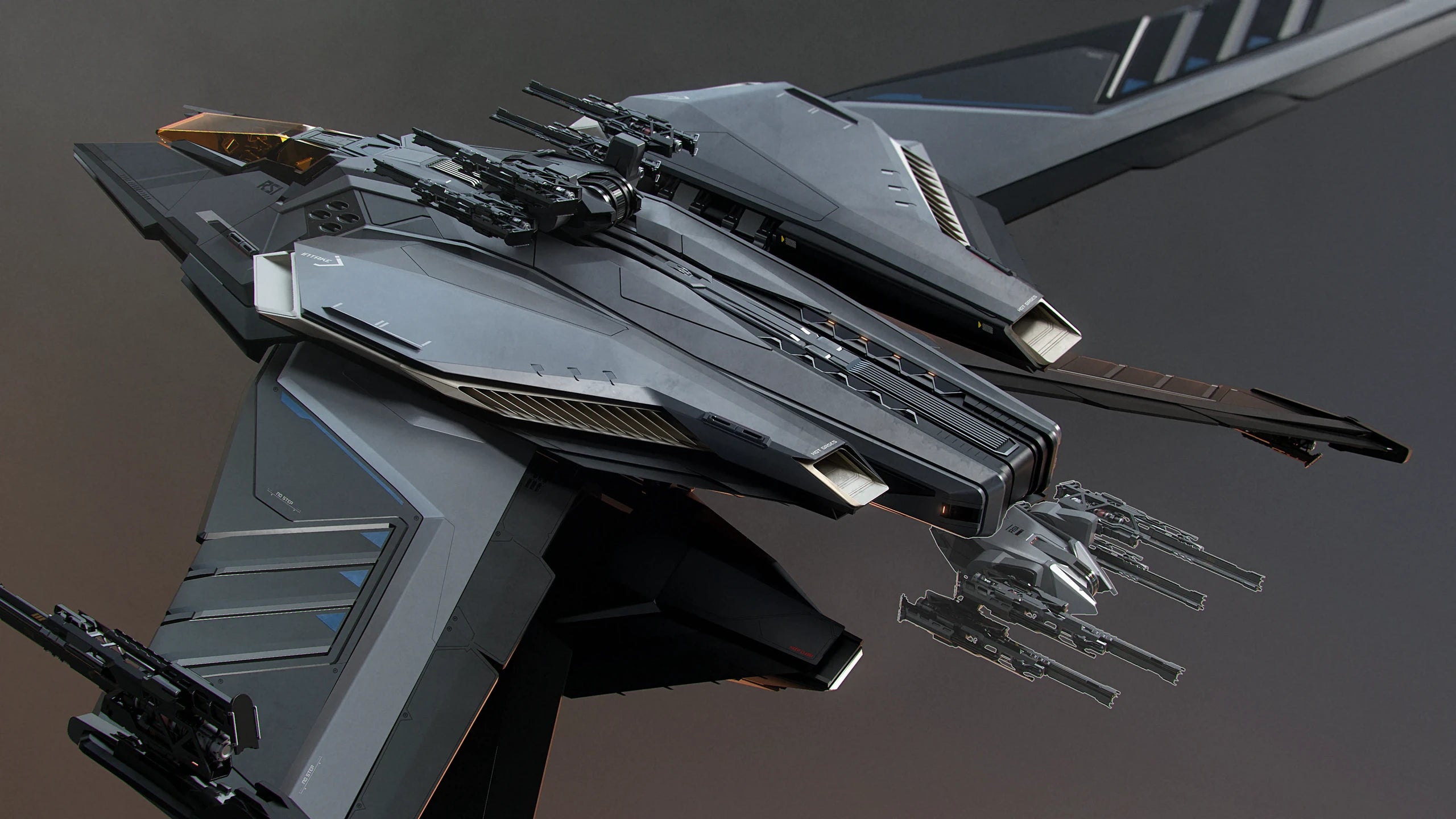 Scorpius - RSI Scorpius with turret in rear configuration in Star Citizen