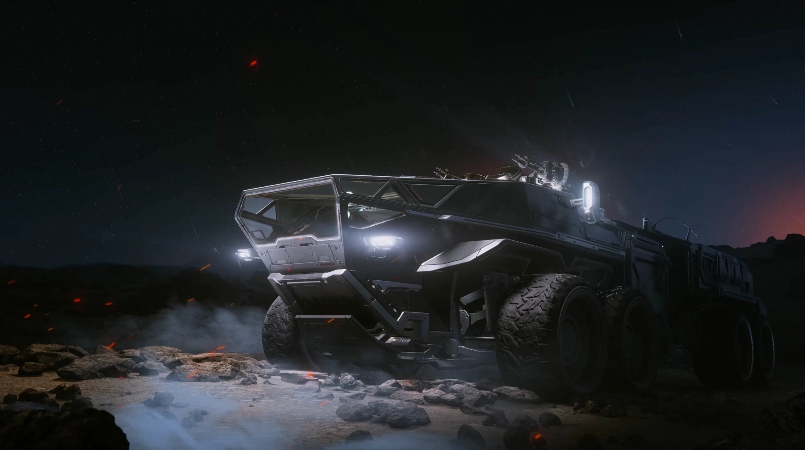 Spartan at night