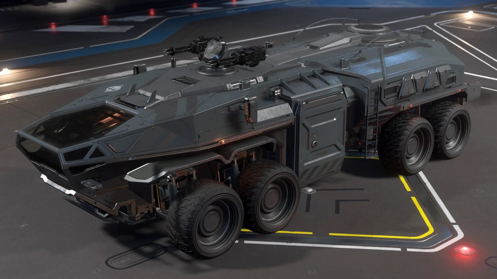 Spartan - In hangar - Isometric - Cut