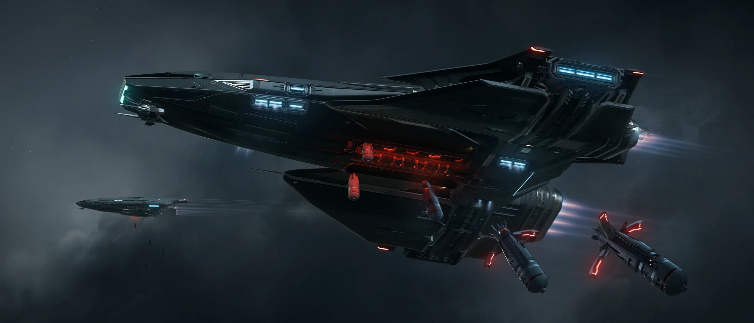 Spirit A1 - A1 x2 dropping bombs in Star Citizen